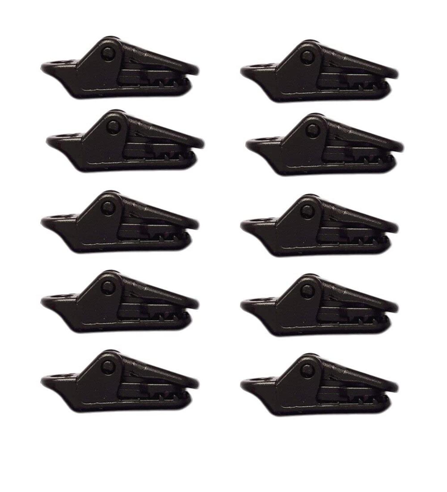 Buy 10-Pack Baby Pacifier Clips - Multifunctional Reusable Plastic Black Badge Clips & Bib Holders - International Shipping Available - Buy Online on GoSupps.com