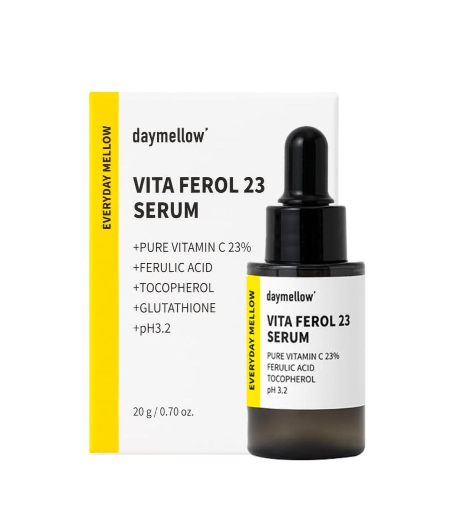 Vita Ferol 23 Serum 0.67fl.oz - Brightening Facial Serum with 23% Vitamin C for Dark Spots & Hydration | Korean Skincare - Buy Online on GoSupps.com