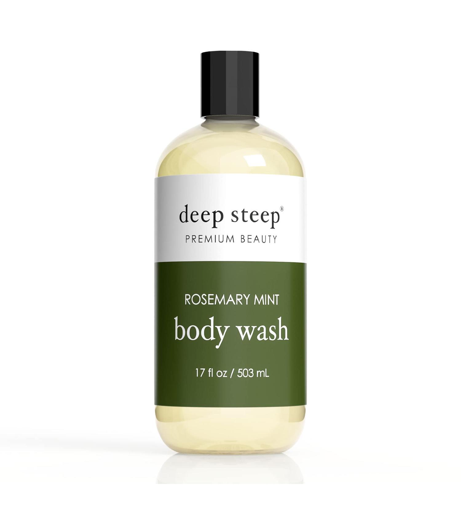 Deep Steep Body Wash 17 oz - Rosemary Mint Infused | Moisturizing and Nourishing - Buy Online on GoSupps.com