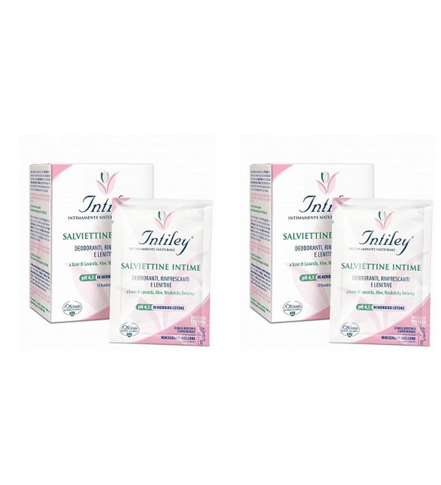 Buy SOS Dr. Ciccarelli Intiley Intimate Care Wipes (Pack of 2) - 10 Pieces - 96.67 ml | International Shipping Available - Buy Online on GoSupps.com