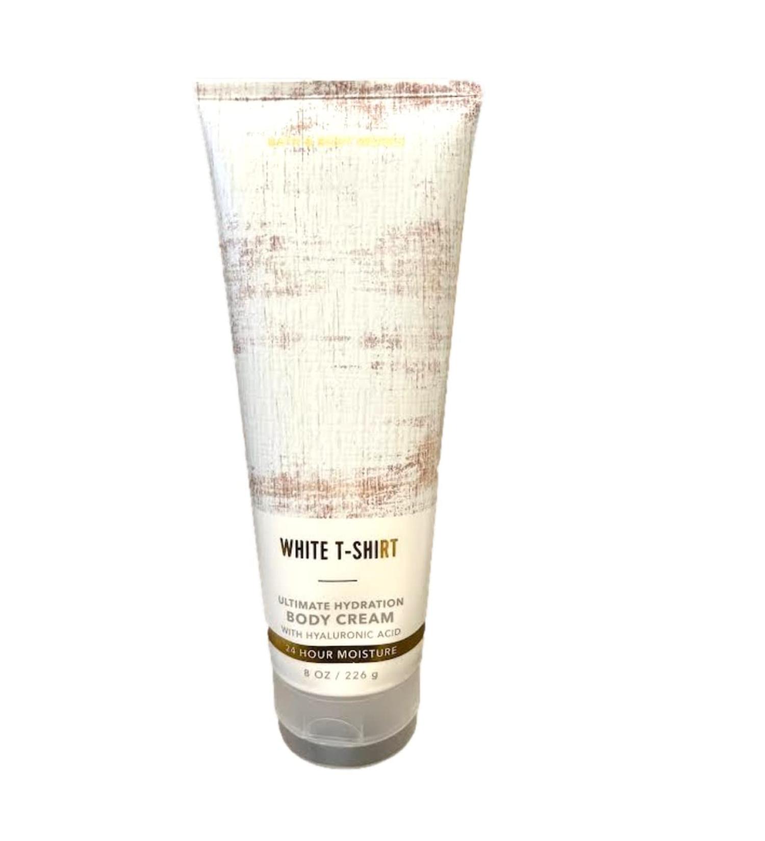 Holiday & Tropical Fragrance Collection: White T-Shirt Shea Cream 8oz - Bath & Body Lotion, Perfume Mist, Shower Gel - Buy Online on GoSupps.com