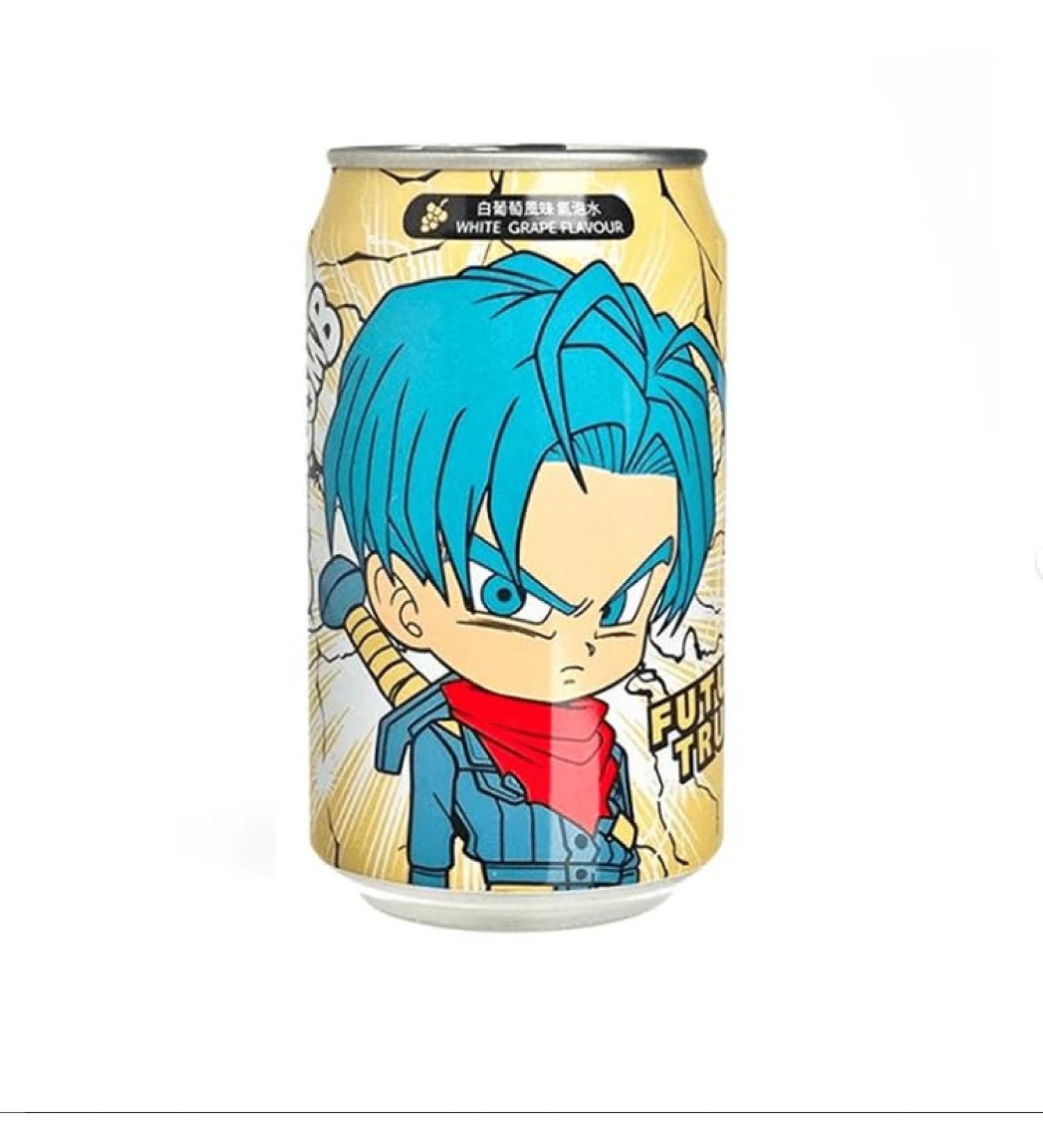 Ocean Bomb Dragon Ball Z Future Trunks. Limited Edition. Soft Drink. Carbonated. Energy Drink Collectible. Anime. Refreshing. White Grapes Flavor. - 11.15 Oz (pack of 2)