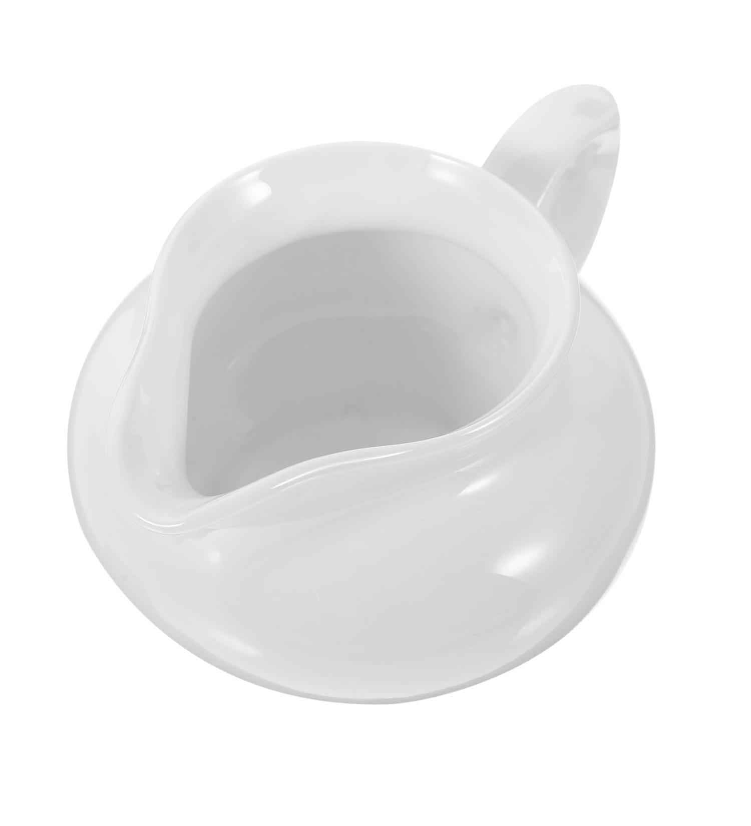 FUNOMOCYA Gravy Boat 1pc Ceramic Container Kitchen for Containers Sauce Small Handle Syrup Jug Milk Creamer Dipping Cup - Buy Online on GoSupps.com