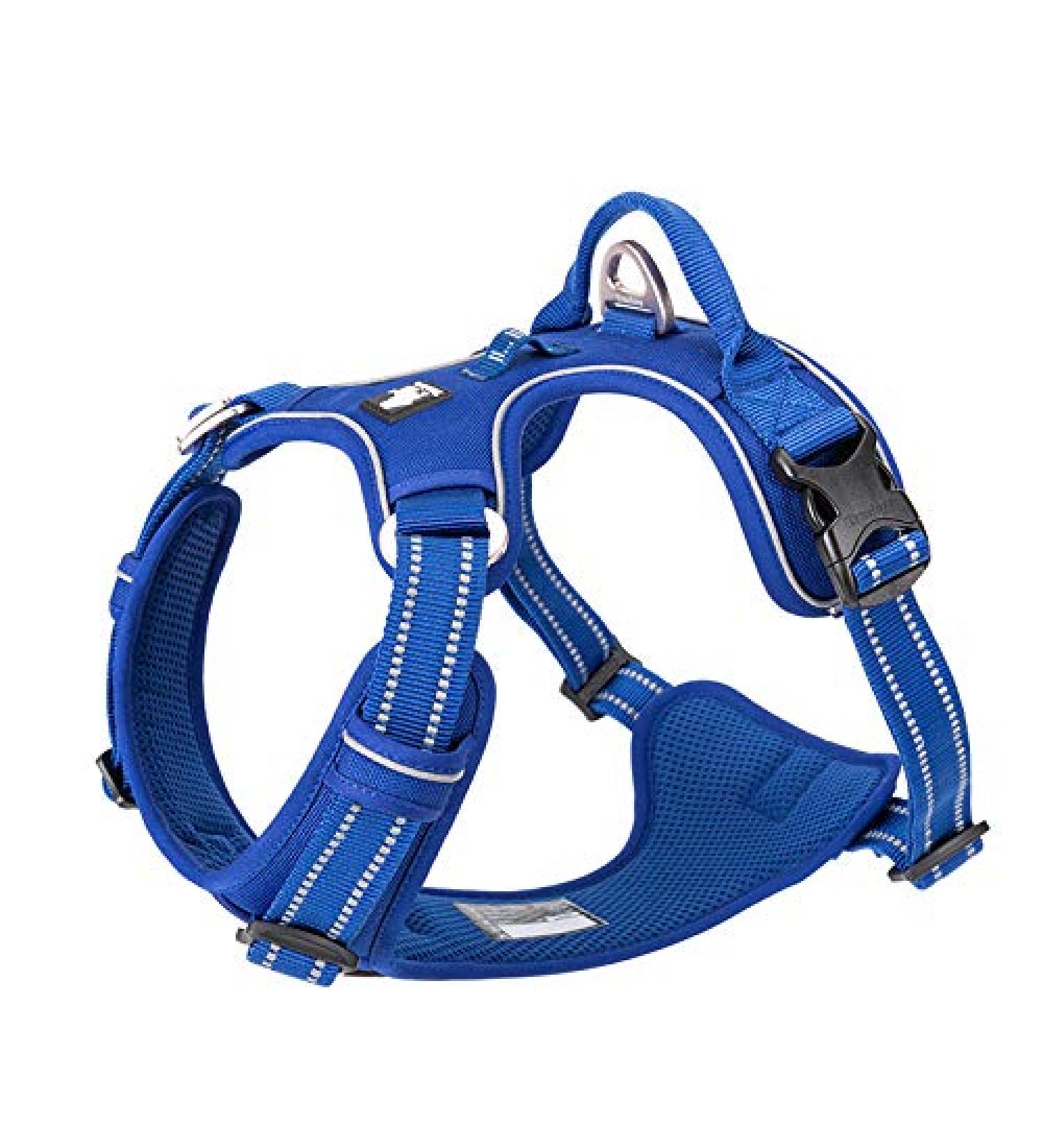 Truelove No Pull Dog Harness - Reflective Adjustable Soft Padded Vest with Handle | TLH56512 S Royal Blue - International Shipping Available - Buy Online on GoSupps.com