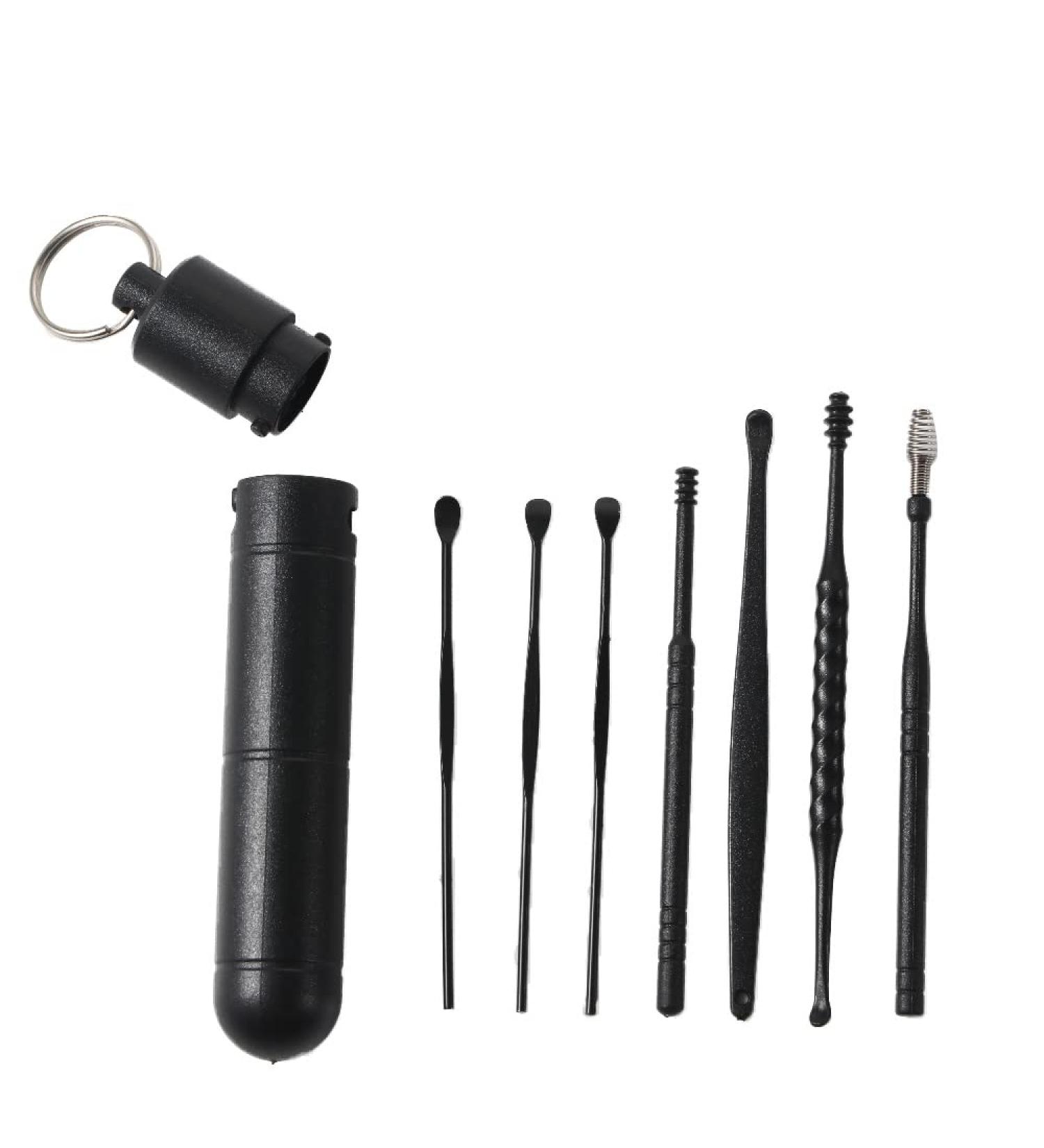 Leadigol Ear Cleaning Kit - Safe Dual-end Tool for Ear Care with Storage Box and Cleaning Brush - Buy Online on GoSupps.com