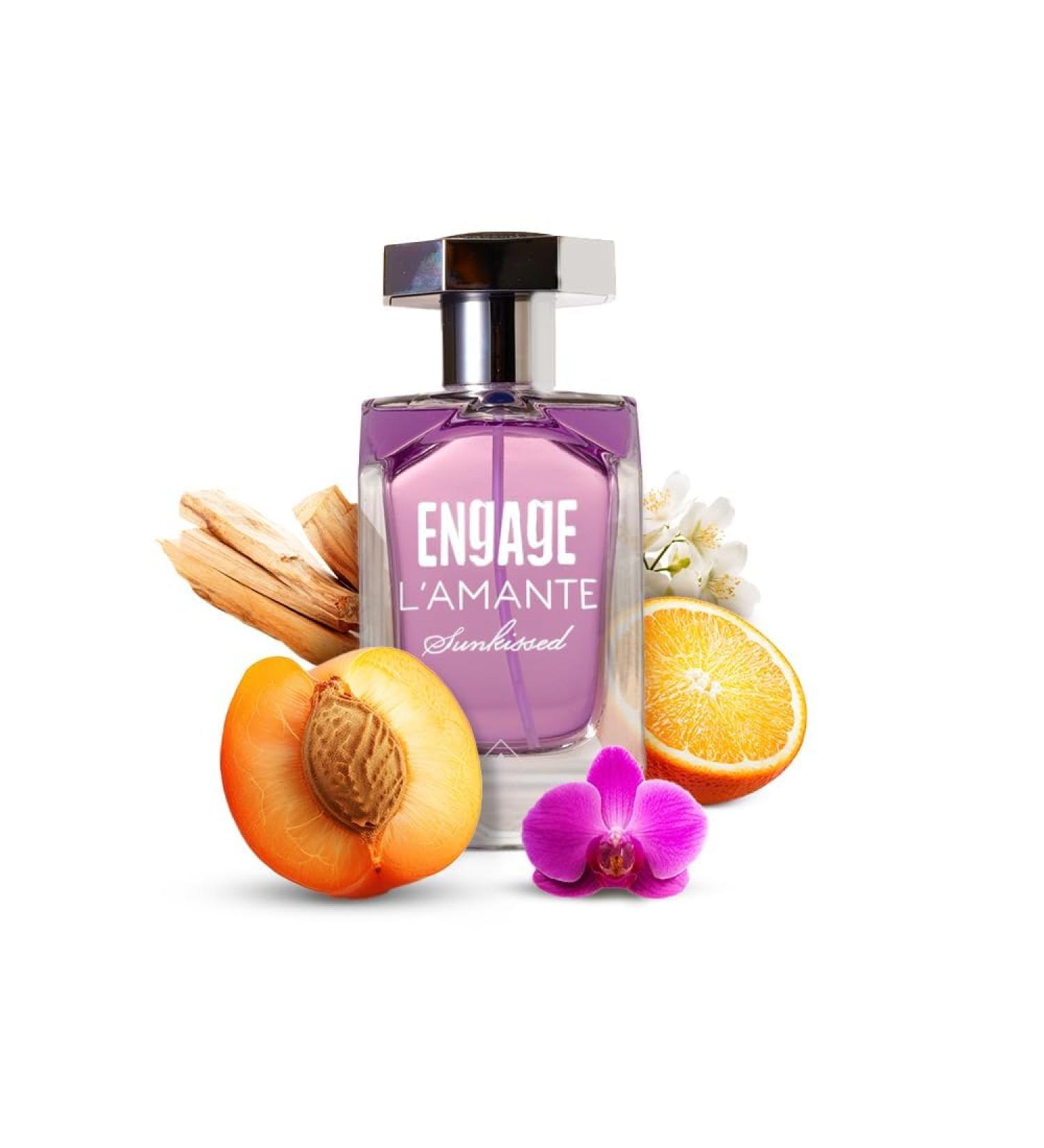 Enga'ge L'amante Sunkissed Perfume for Women 100ml Long Lasting Smell Eau De Parfum Skin Friendly Gifts for Women Perfume EDP. - Buy Online on GoSupps.com