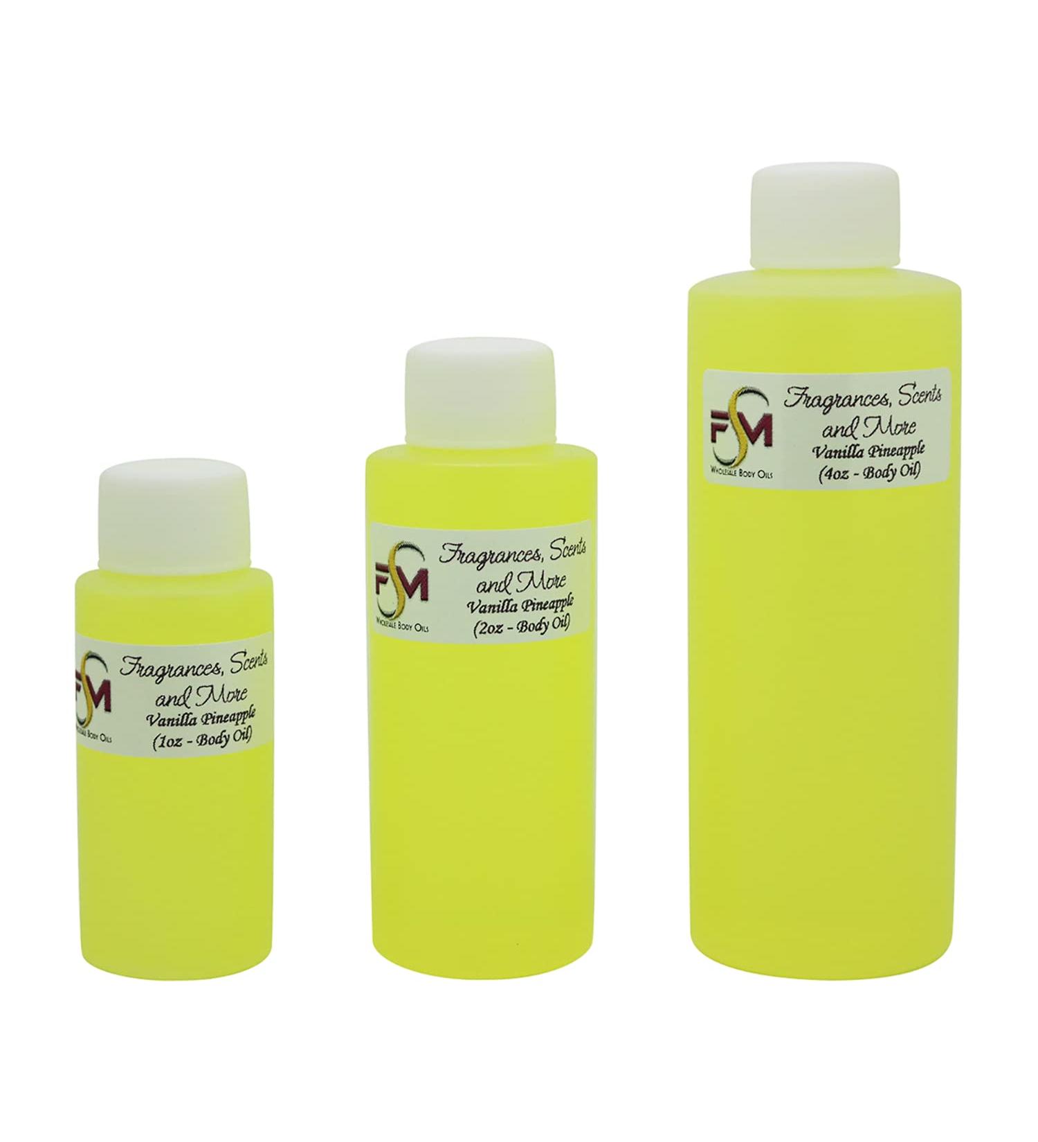Vanilla Pineapple Fragrance Oil - Pack of 3 (1 Fl Oz Each) - Premium Scent for Aromatherapy & DIY Projects - International Shipping Available - Buy Online on GoSupps.com