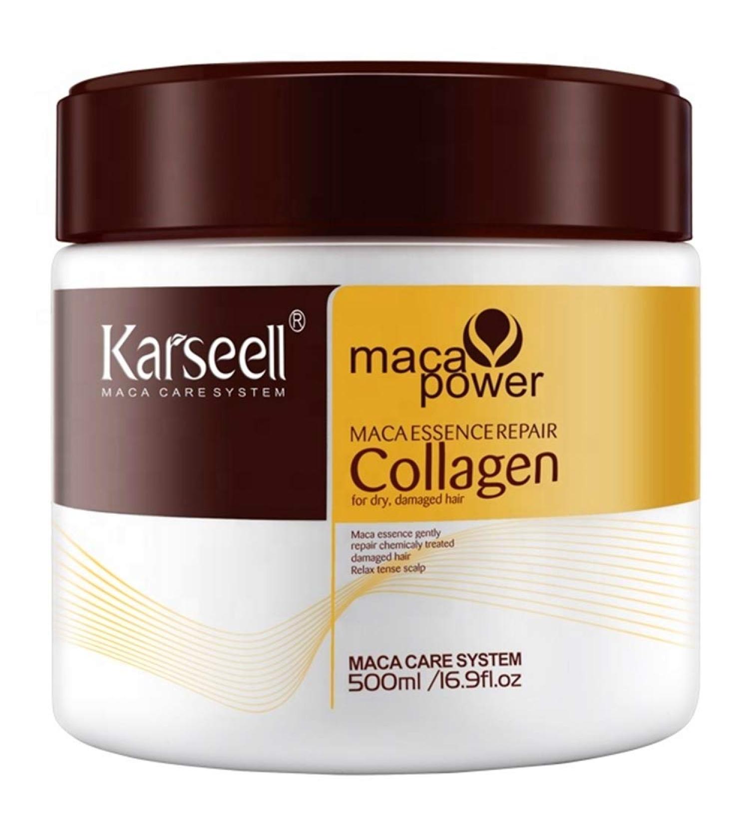 Collagen Hair Mask with Argan Oil | Deep Repair & Nourishment for All Hair Types - 16.90 oz (500ml - Buy Online on GoSupps.com