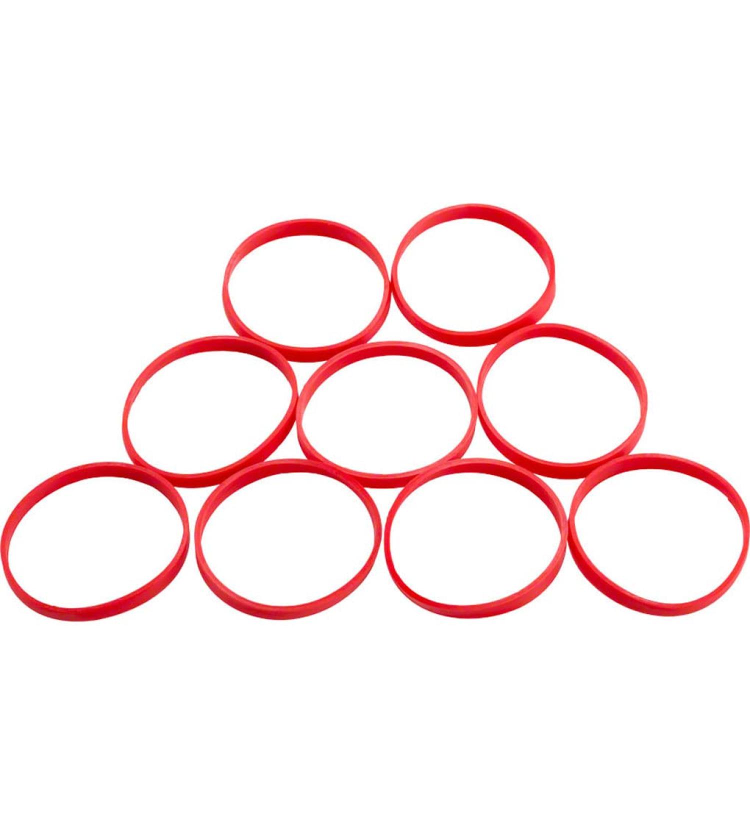 Rockshox Bottomless Ring Kit 9 St. // Monarch, Vivid Air Red