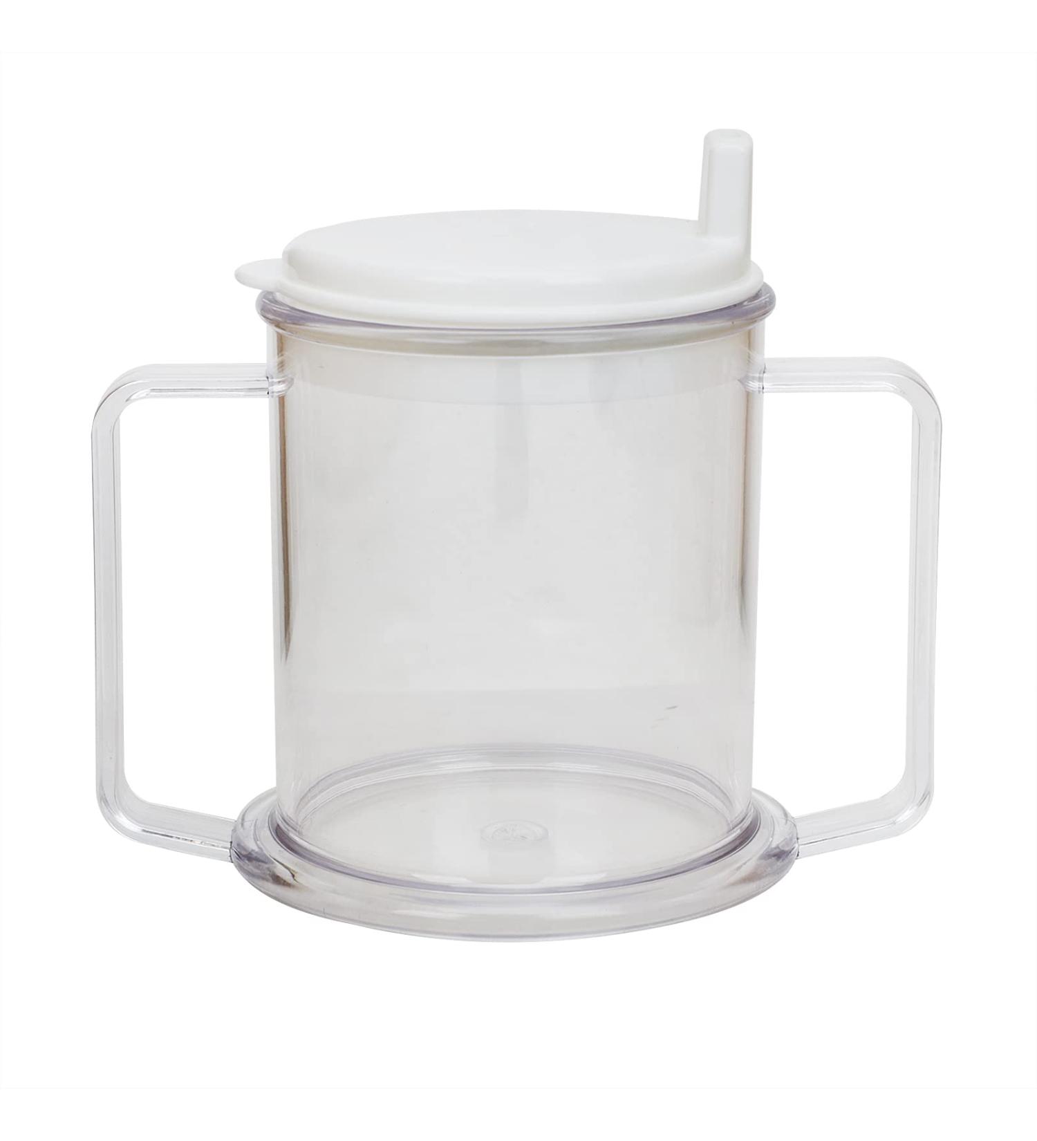 FakeFace Return-Safe Beak Cup for Seniors | 2-Handle Drinking Aid for Patients & Disabled | Safe Lid Design - Ideal for Convalescence & Pregnancy - Buy Online on GoSupps.com