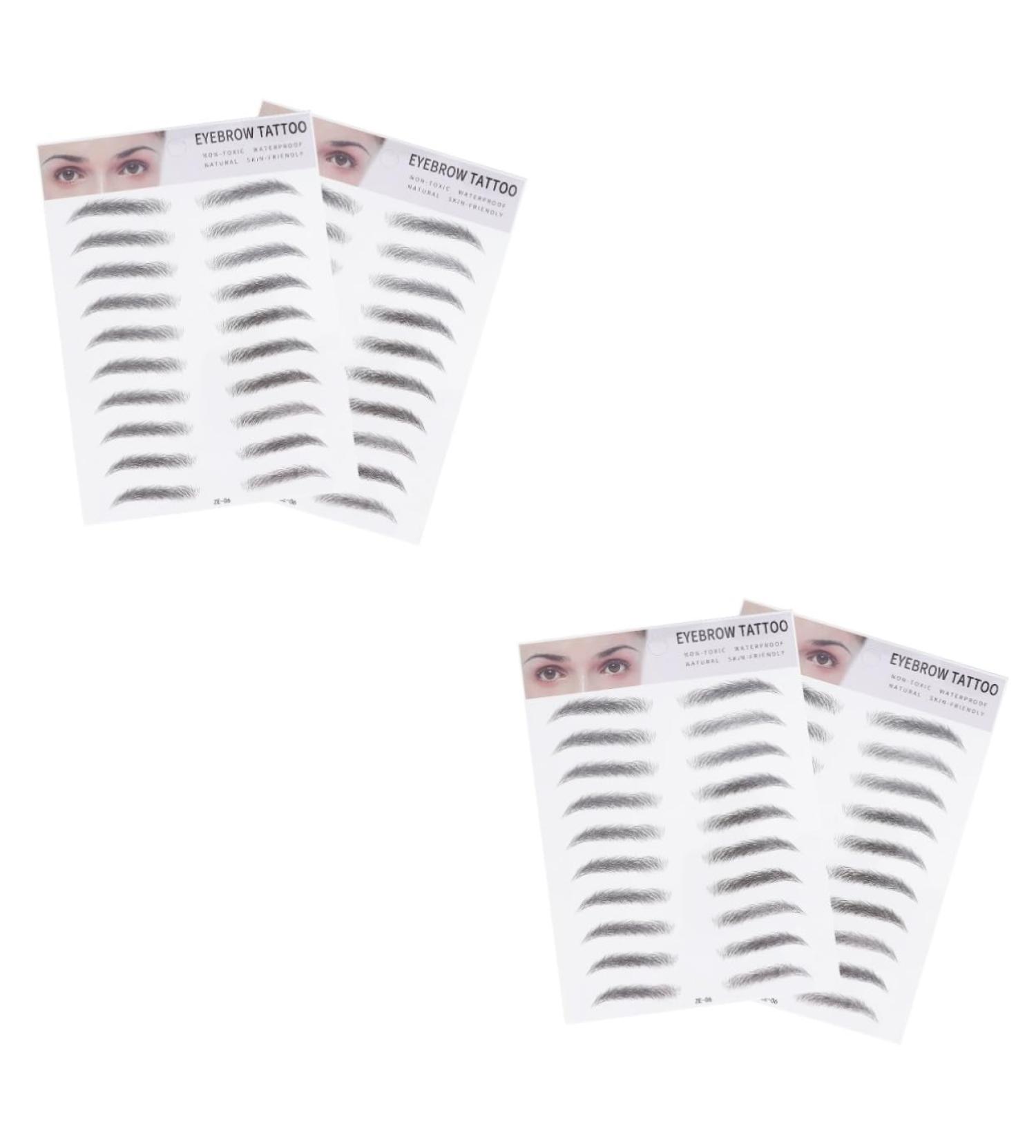 POPETPOP 4 Pcs 3d Eyebrow Stickers Make up Kit 3d Stickers Eyebrow Hair Miss Transfer Stickers Artificial - Buy Online on GoSupps.com