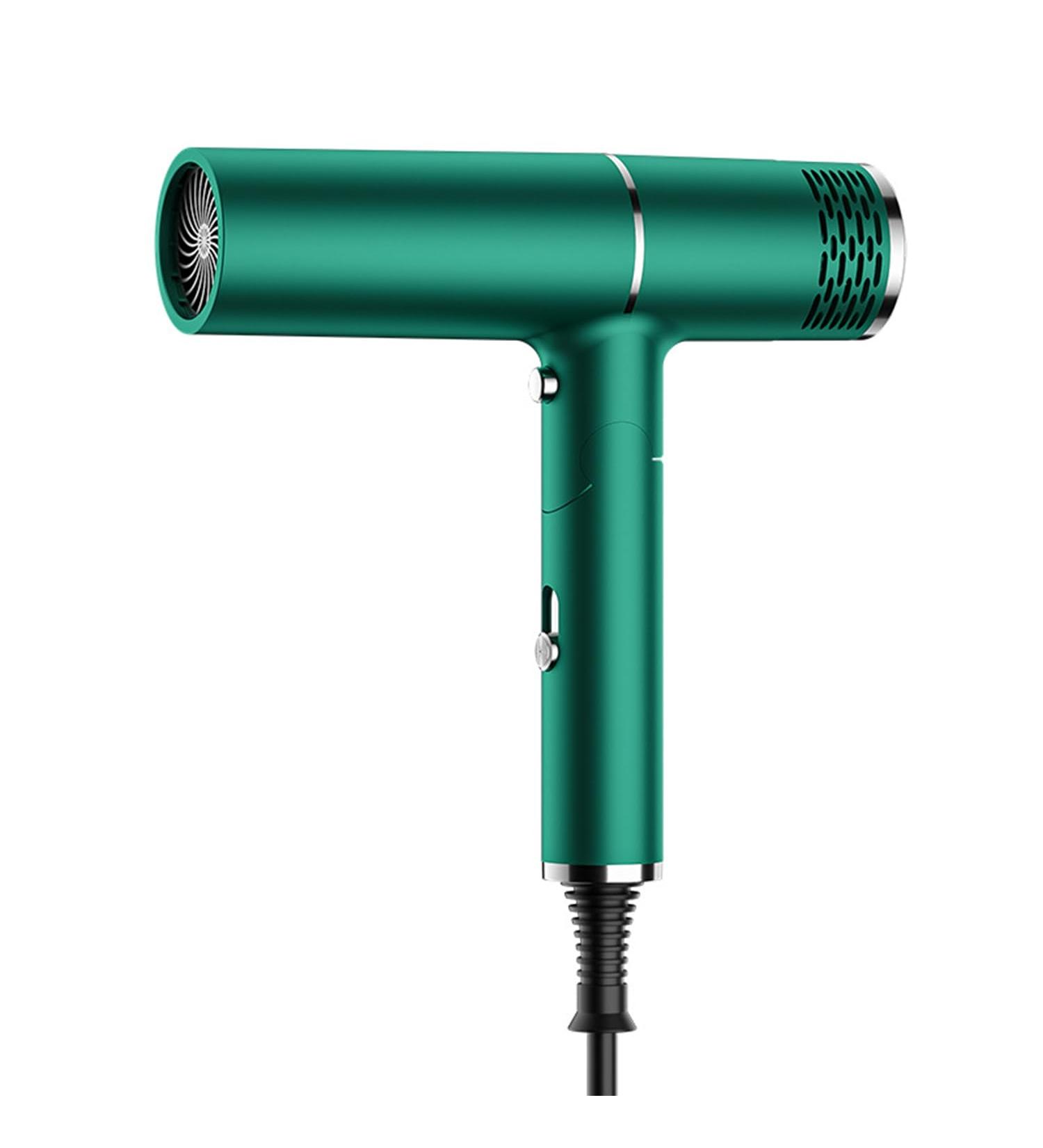 1800W Professional Ionic Hair Dryer | Fast Drying Compact & Folding Blow Dryer for Travel Salon & Family Use - Green - Buy Online on GoSupps.com