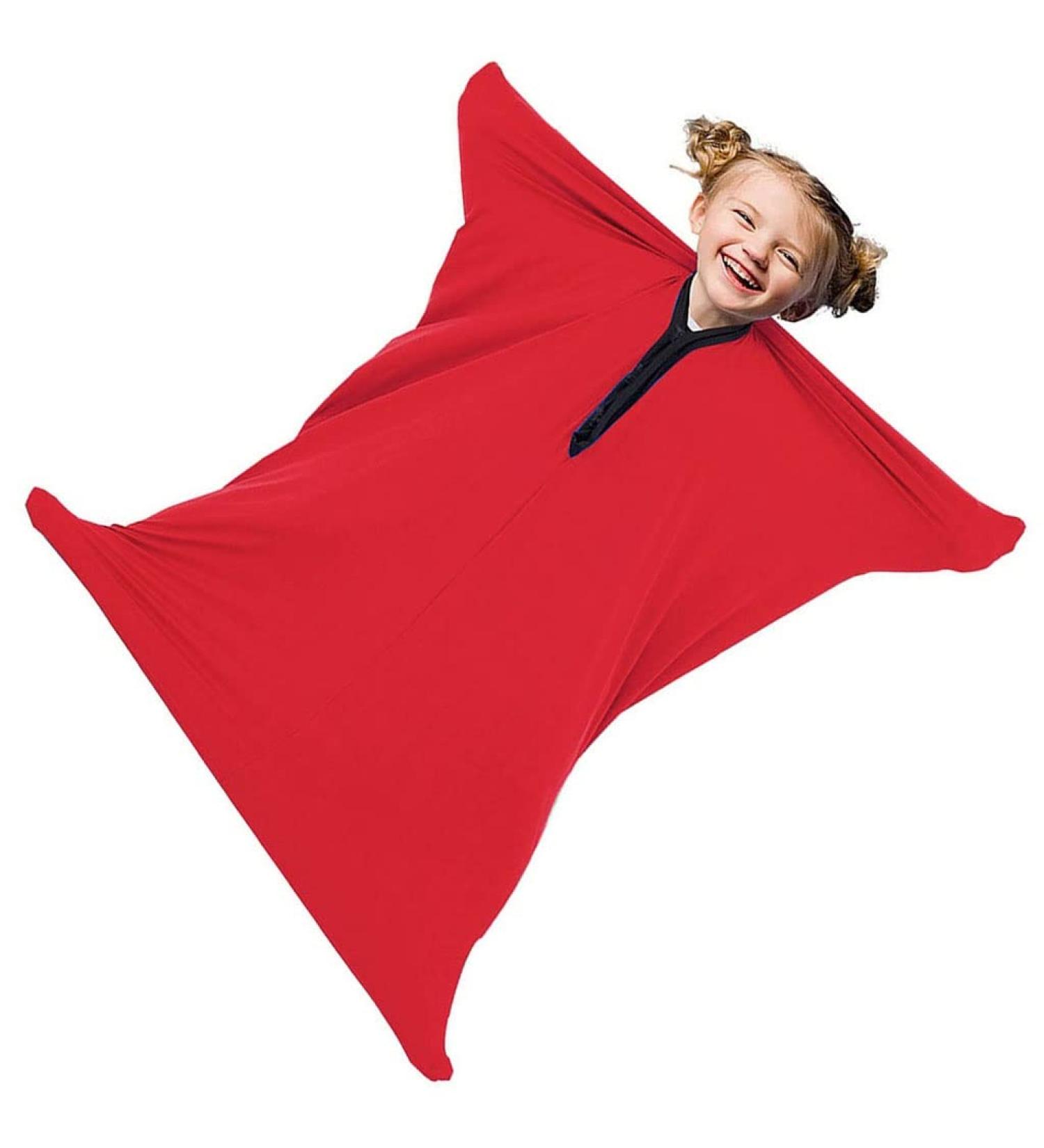 Sensory Sock Premium Updated Version - Red, Size Large - Ages 3-18 - For ASD Children & Adults with Sensory Processing Disorders - Buy Online on GoSupps.com