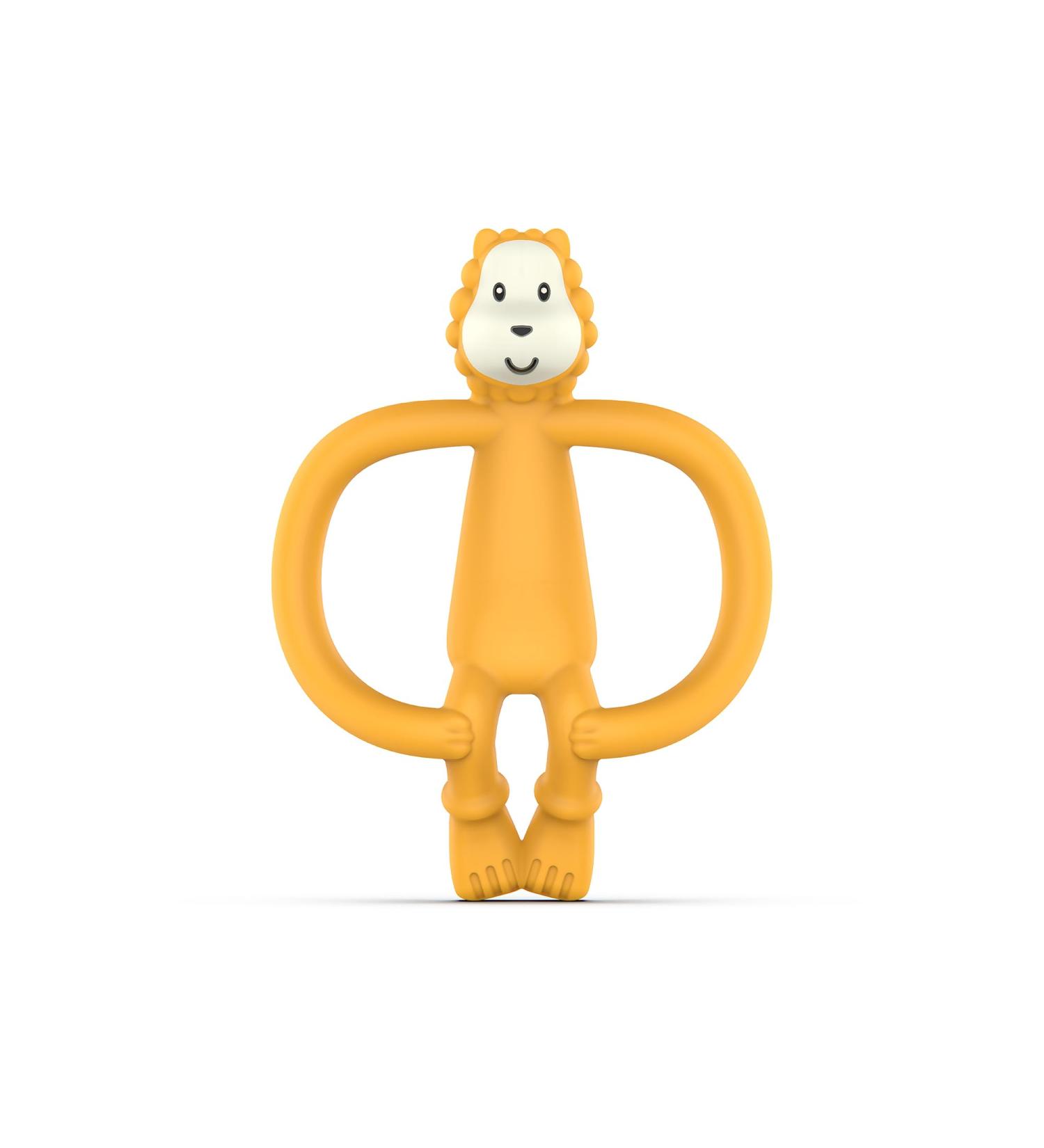 Matchstick Monkey Antimicrobial Silicone Teether | Easy-to-Grip BPA Free 11cm | Ludo Lion Design | 3 Months+ | Gel Applicator | Animal Teether - Buy Online on GoSupps.com