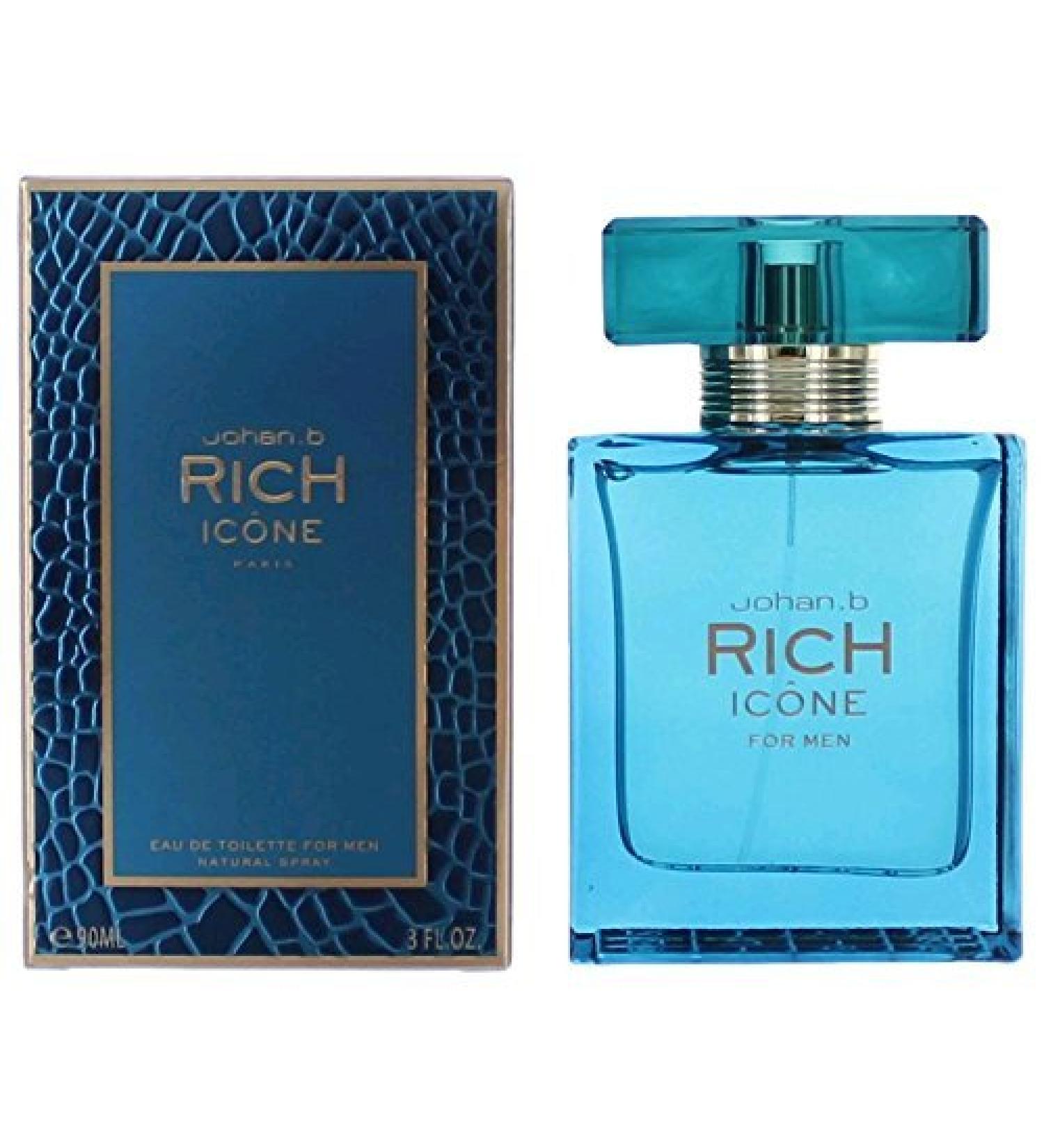 Rich Icone By Johan B Cologne for Men 3.0 Oz / 90 Ml Eau De Toilette Spray by Johan