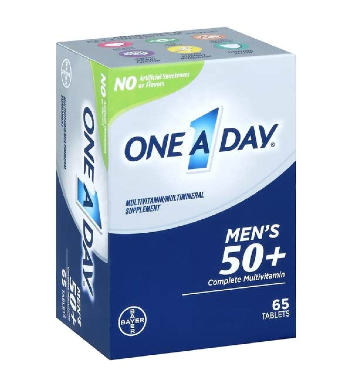 ONE A DAY OAD Mens 50+ Advantage 2DZ 65 ct