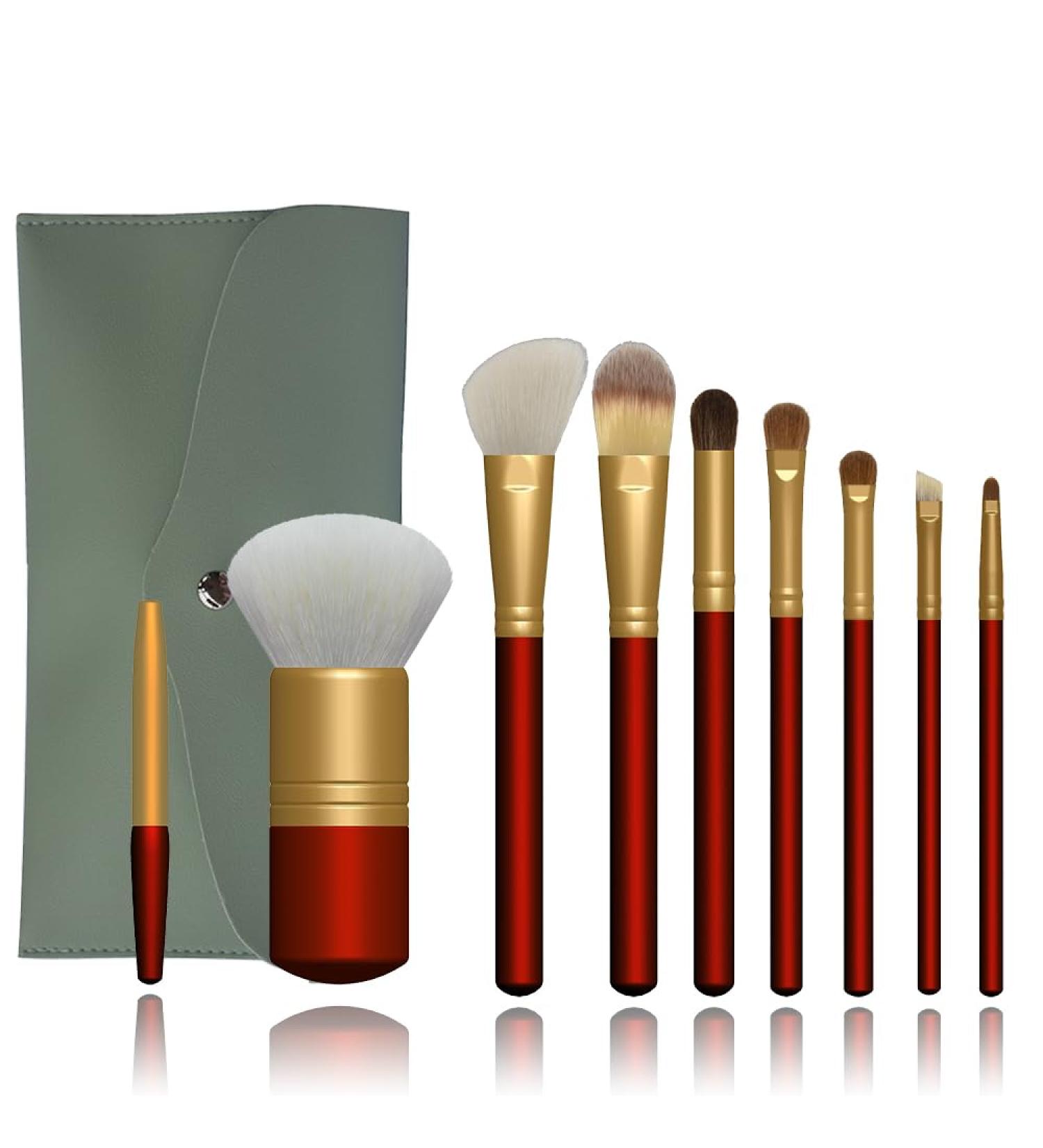 Premium OYE Goat Hair Makeup Brush Set - Luxury Gift for Birthday | Superior to Horse Hair & Synthetic Brushes - Buy Online on GoSupps.com