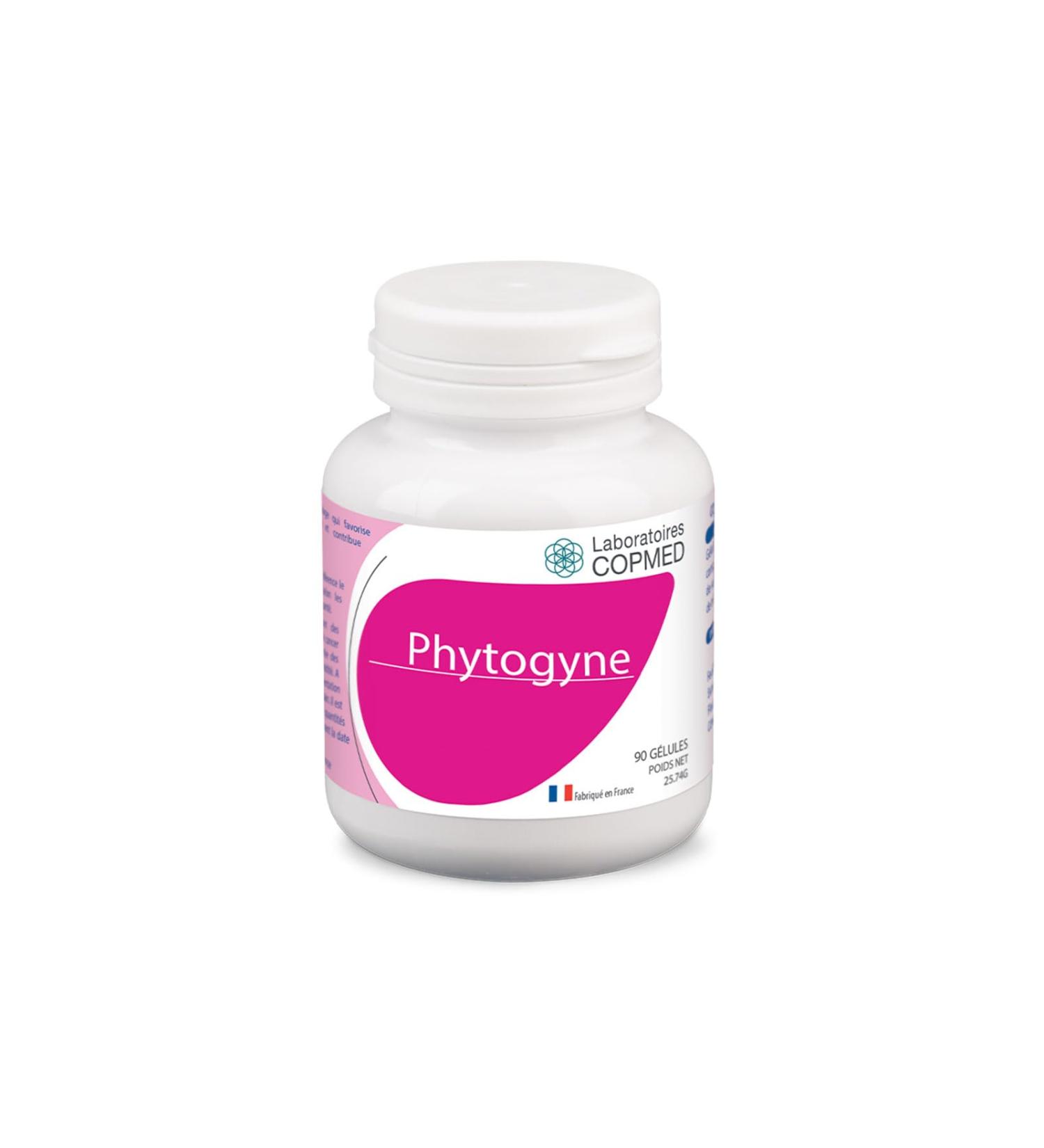 COPMED LABORATORIES - Phytogyne - Food supplement - Menopause - 100% natural - Hormone free - French brand - 90 vegetable capsules (plant bioplastic pill box) - Buy Online on GoSupps.com