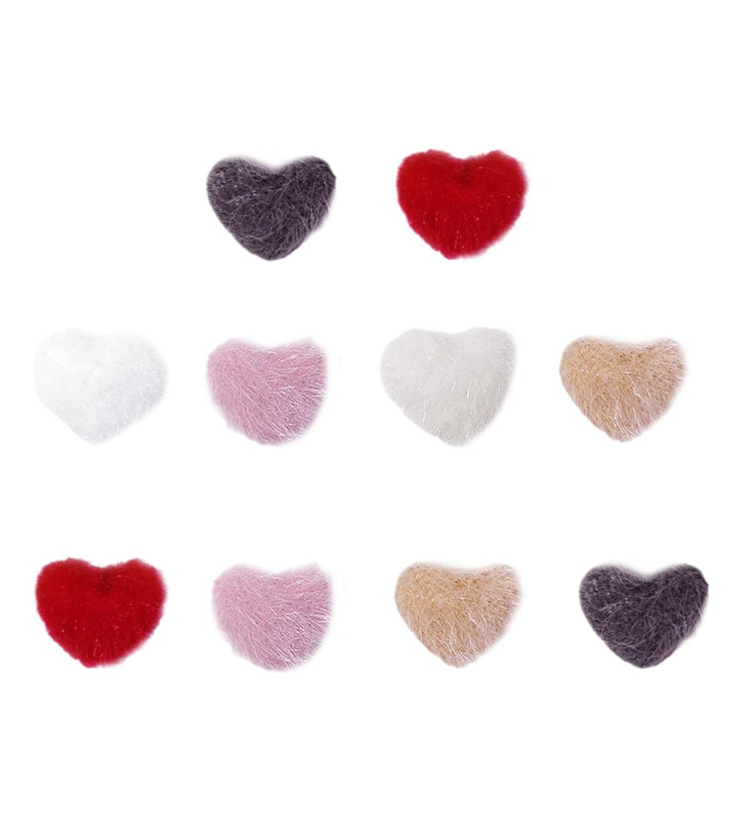 Minkissy Decoraciones Para U as Acrilicas Nail Art Fluffy Pom Balls: 3D Magnetic Nail Art Balls Heart Shaped Detachable Nail Art Fluffy Pom Poms Plush Balls for Nail Decor 5 Bags Heart Decor - Buy Online on GoSupps.com