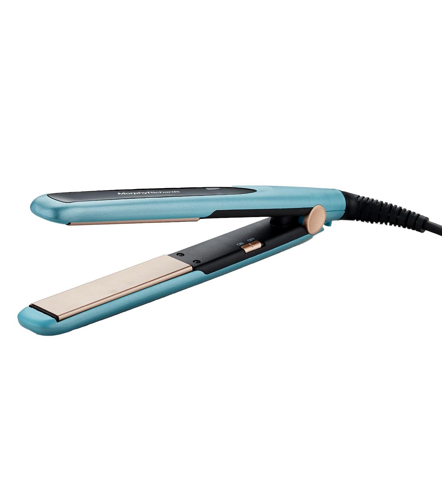 M orphy Richard HS1000 Hair Straightener for Women | Large Ceramic Plates 210 C Quick Heat 60 Sec | Travel Friendly | Aqua Blue & Black | 2-Year Warranty - Buy Online on GoSupps.com