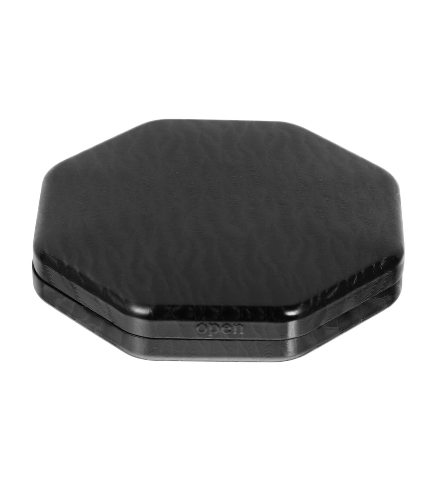 Premium Aluminum Alloy Medicine Box & Tablet Cutter - 8.7x8.7cm Black - Efficient Healthcare Storage & Pulverizer - Buy Online on GoSupps.com