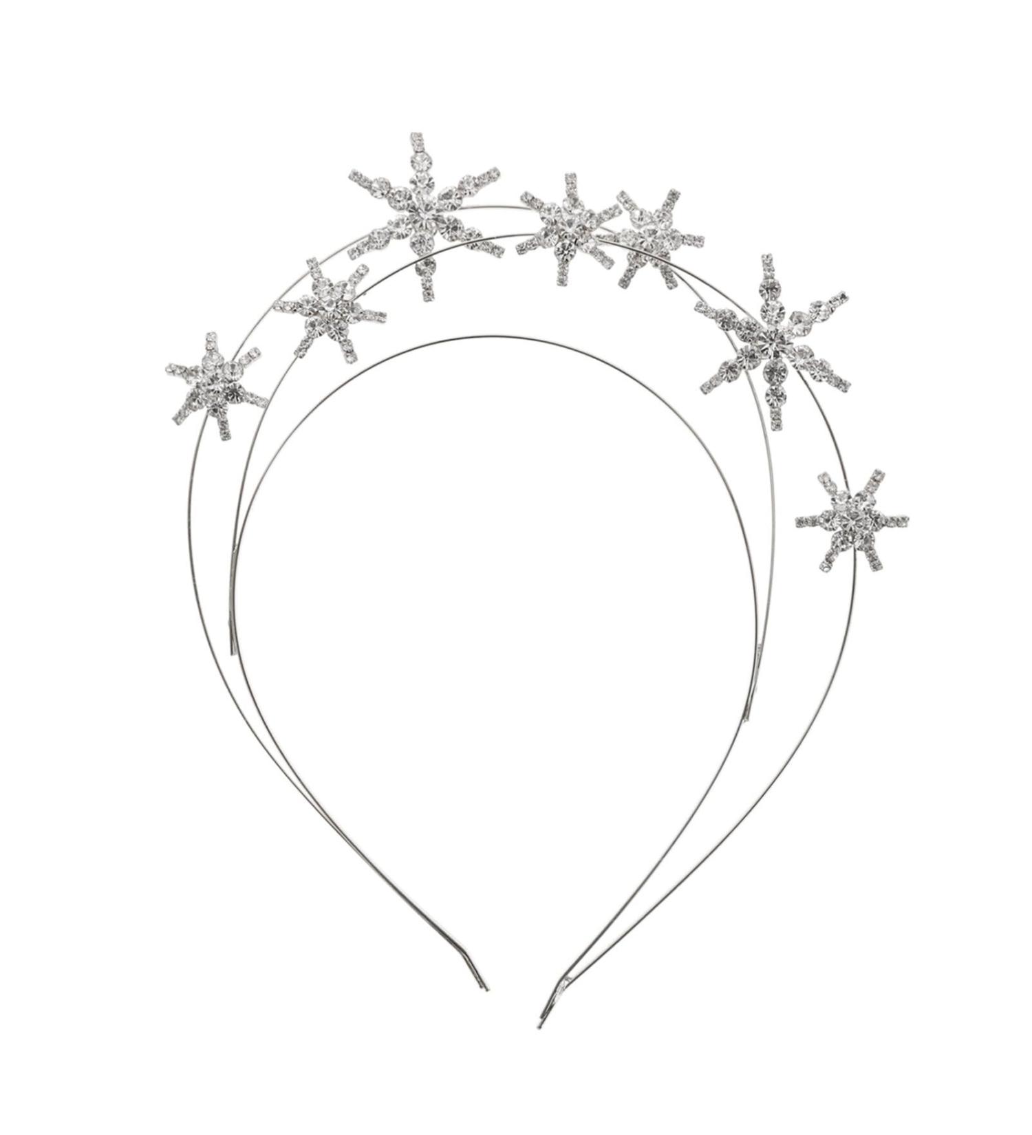 Uonlytech Star Headband Rhinestone Star Tiara Rhinestone Star Crown Sliver Star Headpiece Christmas Star Hiar Hoop for Girls Women Silver - Buy Online on GoSupps.com