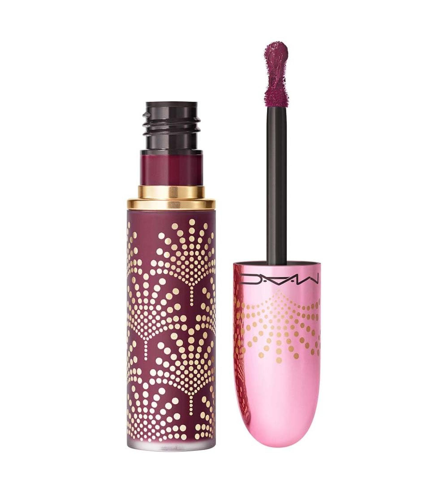 Buy MAC Limited Edition Bubbles & Bows Powder Kiss Liquid Lipcolour - It's A Tie! (Berry Purple) - 0.17 fl oz - International Shipping Available - Buy Online on GoSupps.com