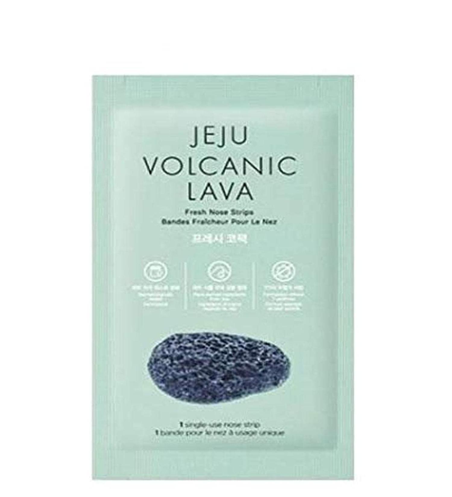 The Face Shop Jeju Volacanic Fresh Nose Strips | Improve Skin Suppleness With Deep-down Skin Hydration | Eco-certified Palm Oil For Skin Moisture Replenishment 4.2 fl oz | Facial KBeauty Skin Care
