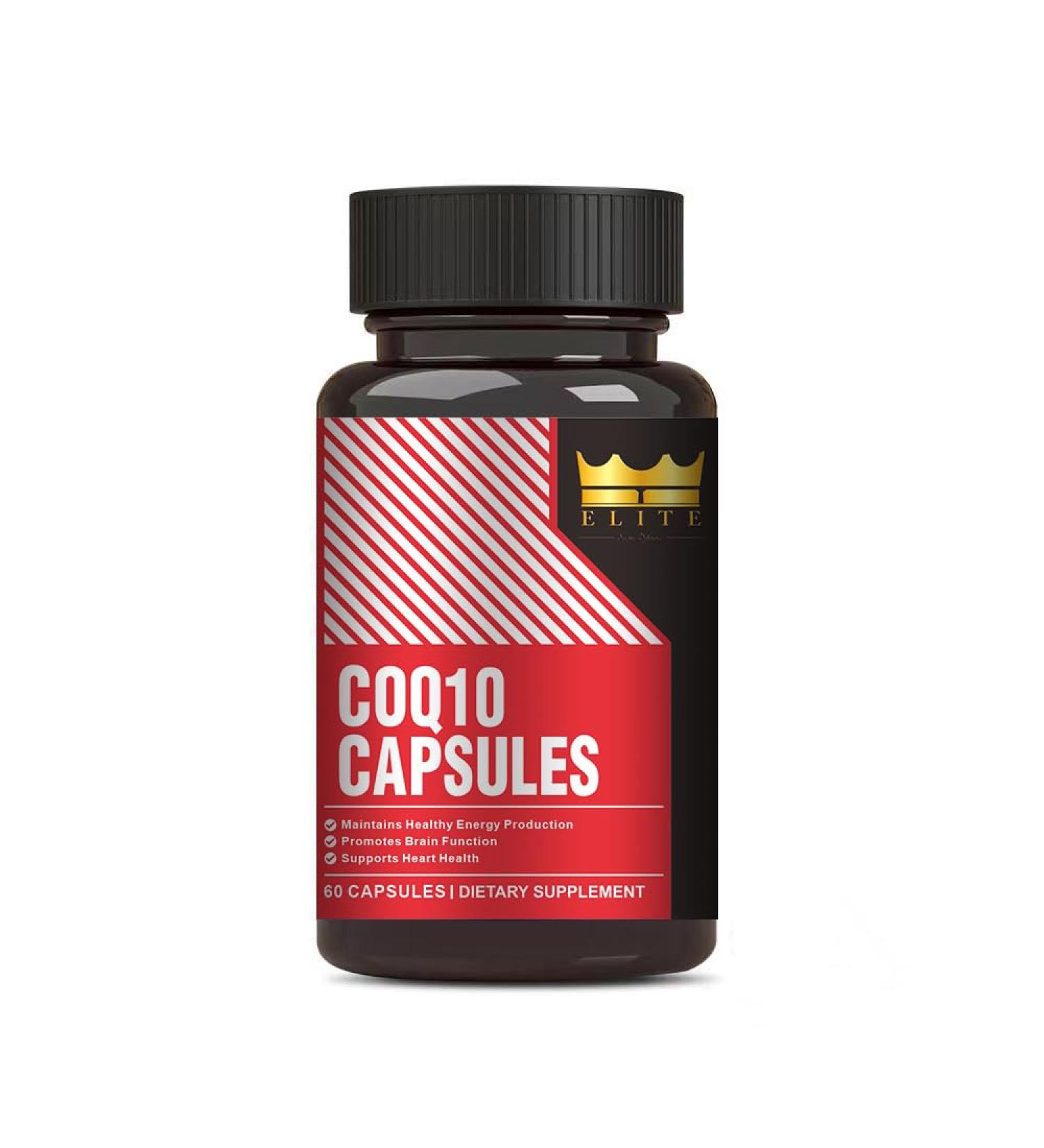 Crown Elite Premium CoQ10 Ubiquinone Supplement - Boost Heart Health & Energy Naturally | Non-GMO Organic Vegan | 300mg 2 Month Supply - Buy Online on GoSupps.com