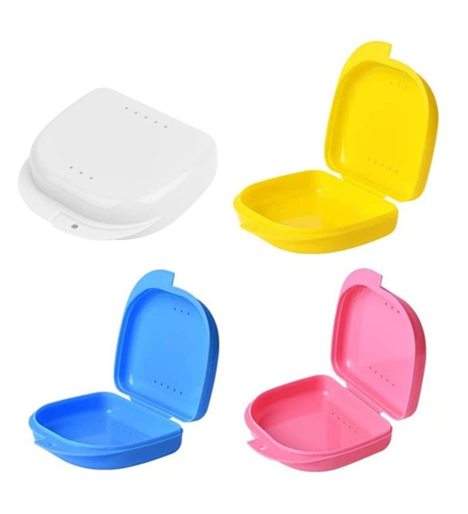 Buy Latrate 4-Piece Tooth Boxes - Cute & Portable Denture Storage with Breathable Design | International Shipping - Buy Online on GoSupps.com