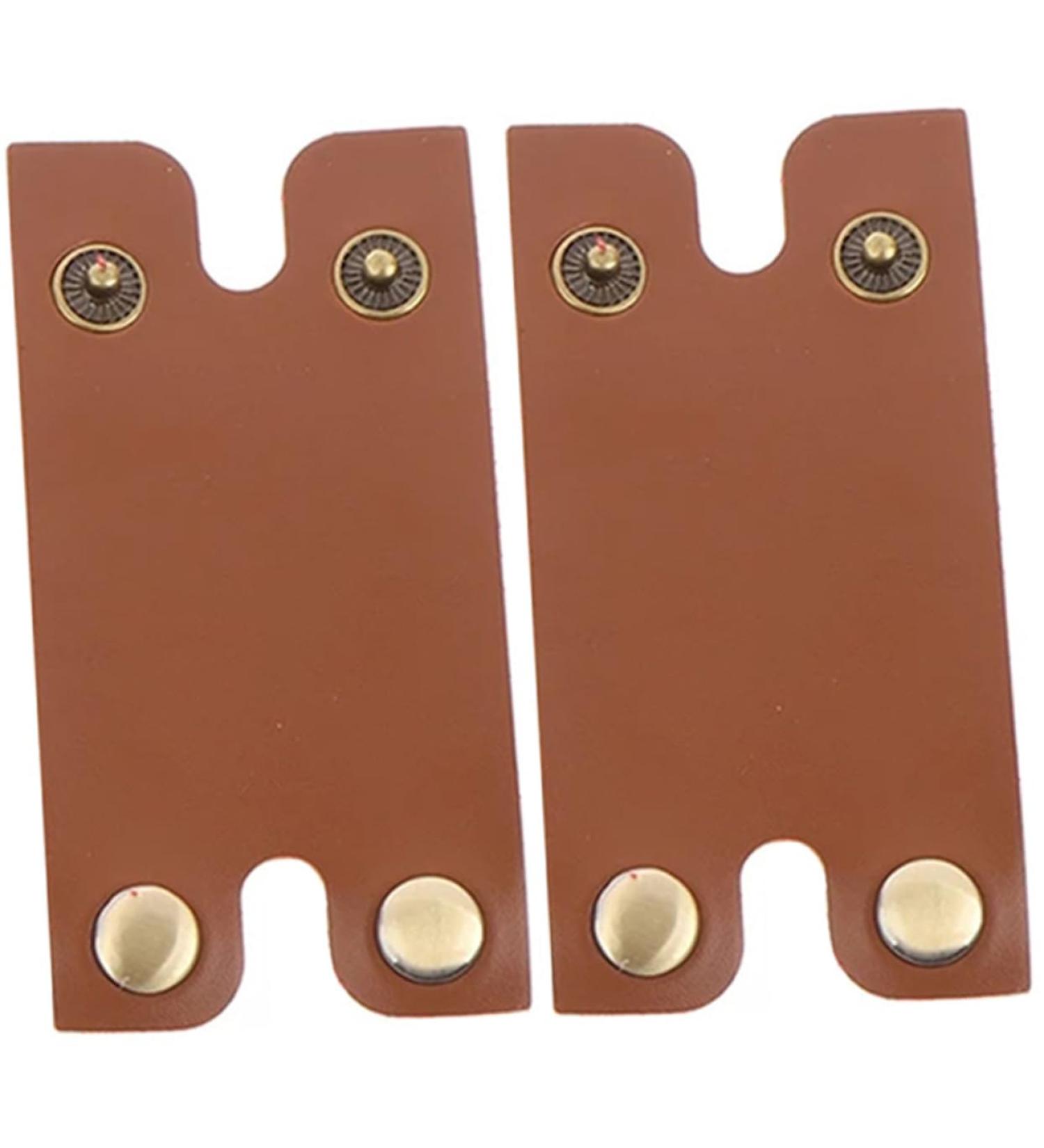 Durable Travel Razor Cover - Hakidzel 2-Piece Men's Razor Accessories | Anti-Scratch Fabric Shell | Brown 8.5x4.5cm - Buy Online on GoSupps.com