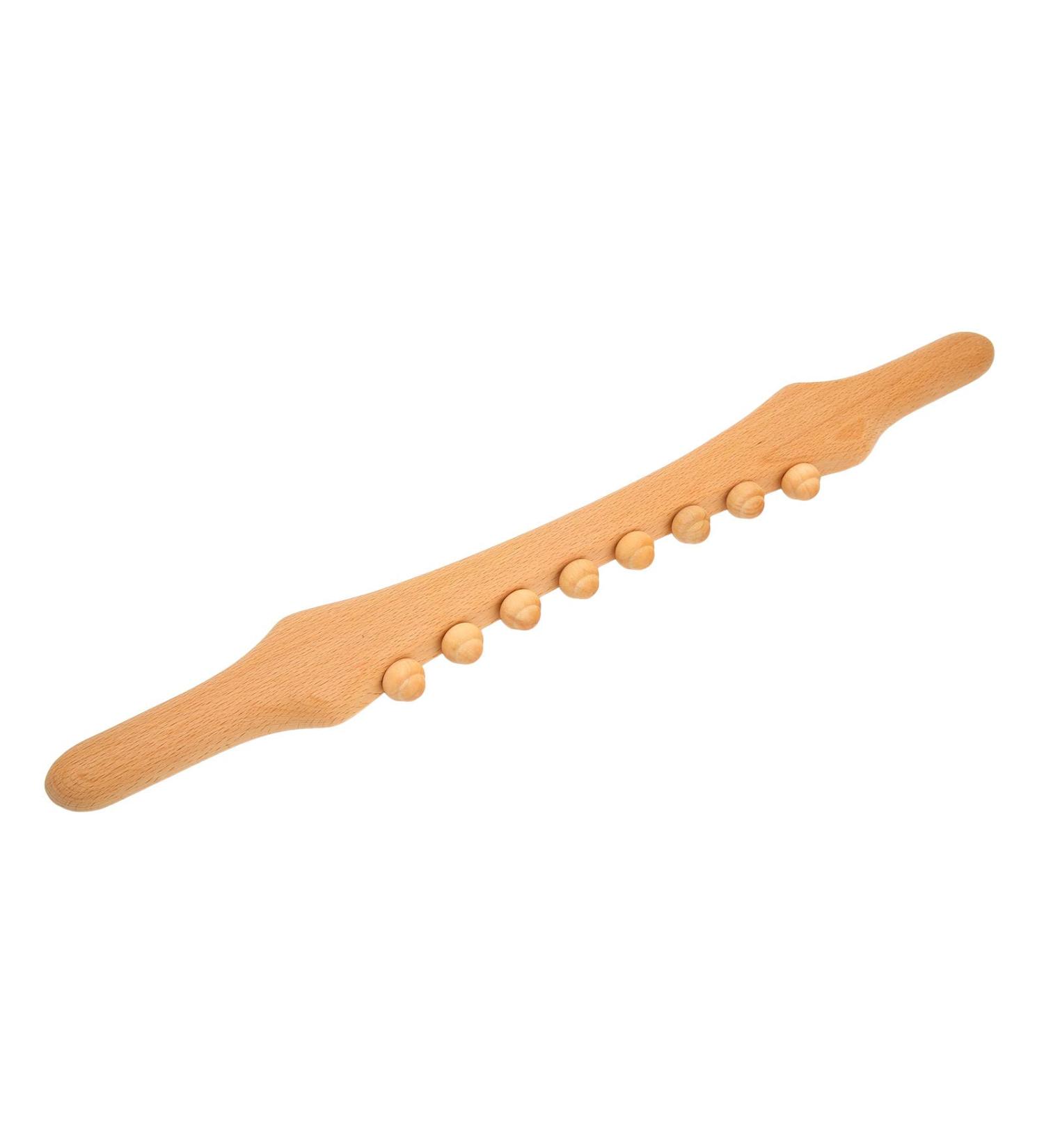 Ververt Touch Wooden Therapy Massage Tools - Full-Body Trigger-Point Scraper & 8 Pearl Massage Rollers for Fatigue Relief | International Shipping - Buy Online on GoSupps.com