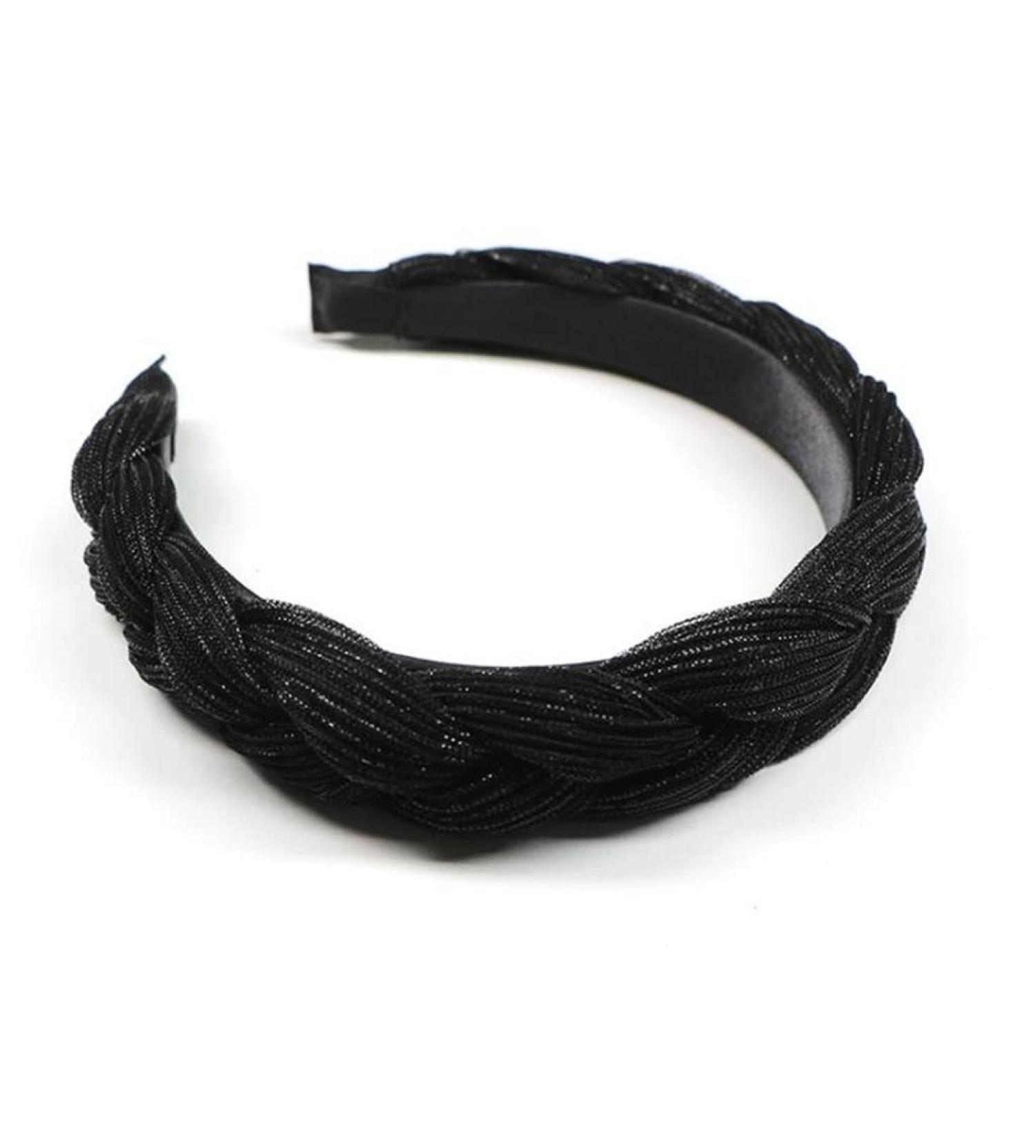 WENLII Twist Braided Women's Headband - Black Hair Accessories | 1-Pack - Buy Online on GoSupps.com