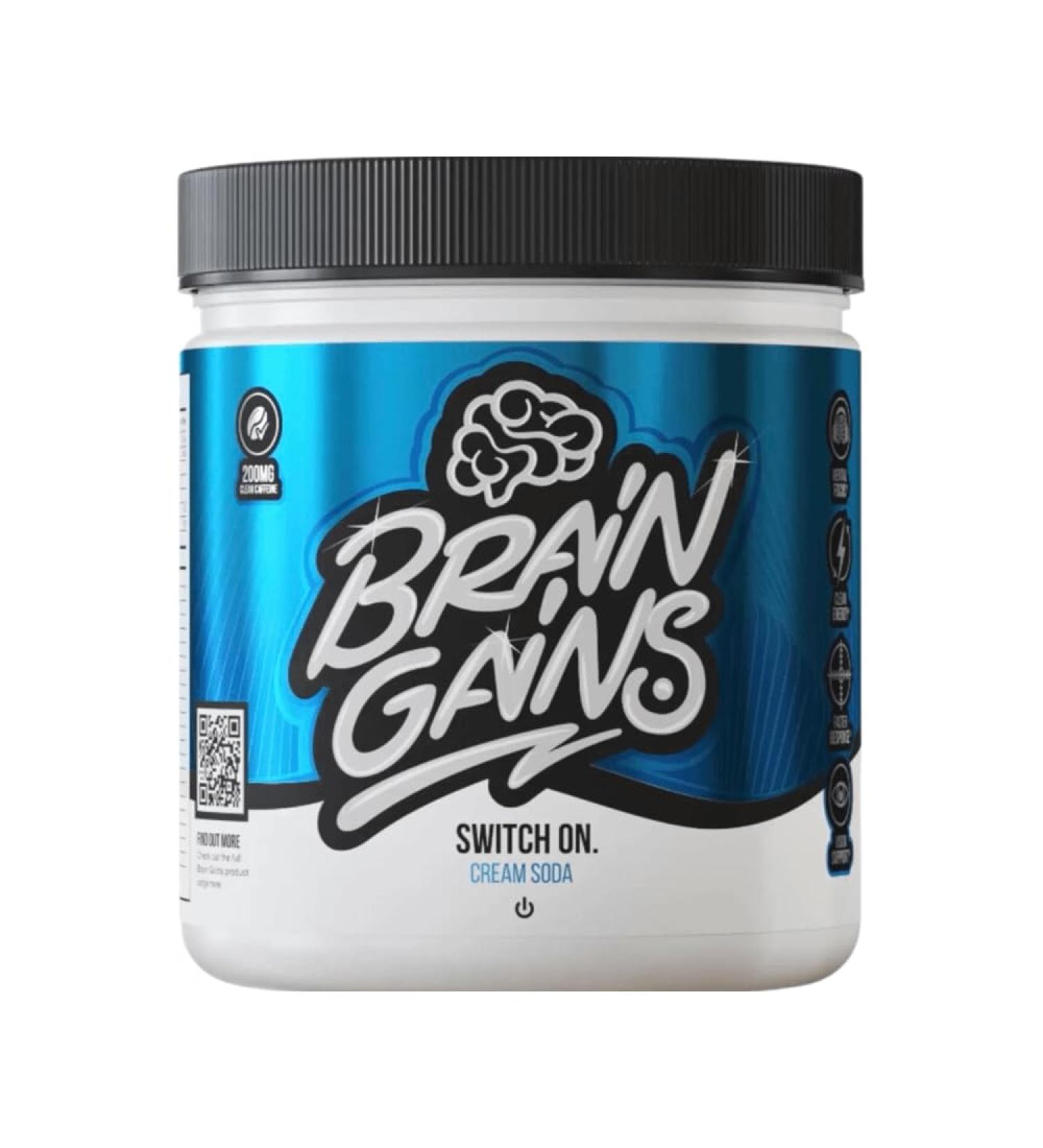 Brain Gains Switch On Original (225g) Cream Soda