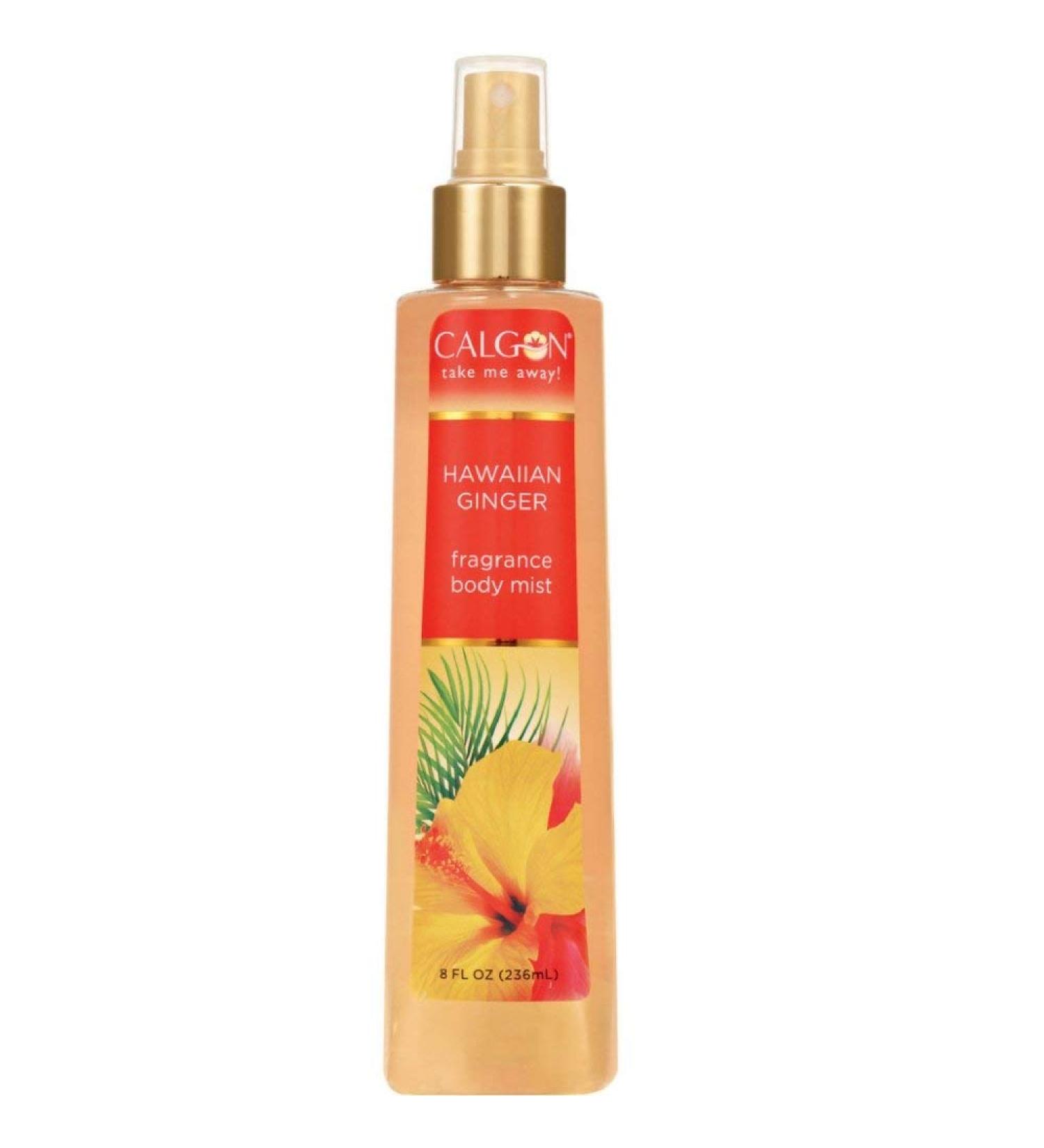 Calgon Hawaiian Ginger Fragrance Body Mist 8 oz (Pack of 3)