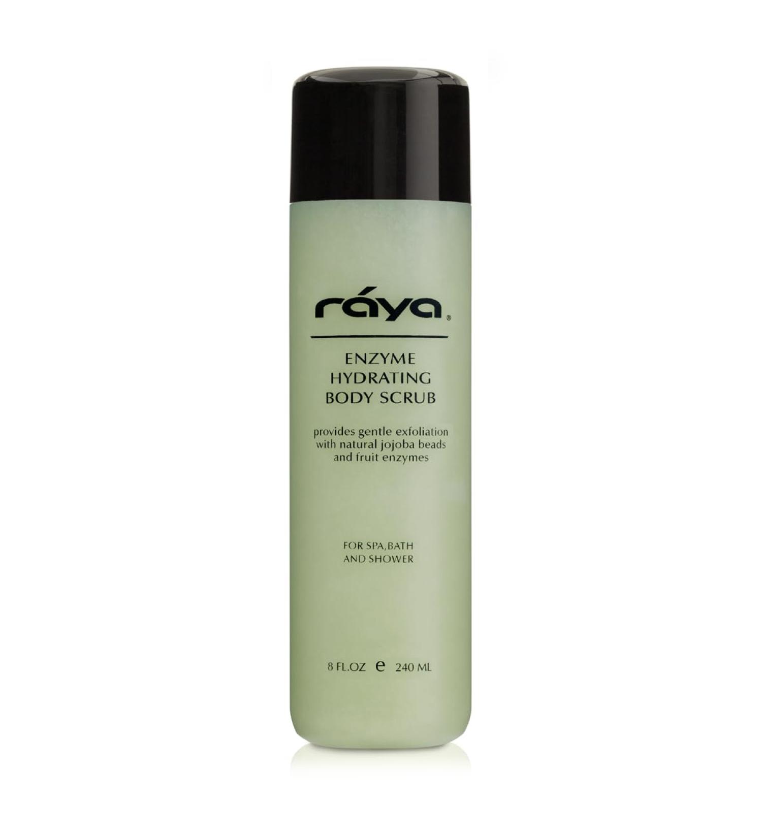 RAYA Enzyme Hydrating Body Scrub 8 oz - Cucumber Scent | Gentle Exfoliating Body Scrub with Seaweed & Jojoba Beads - Buy Online on GoSupps.com