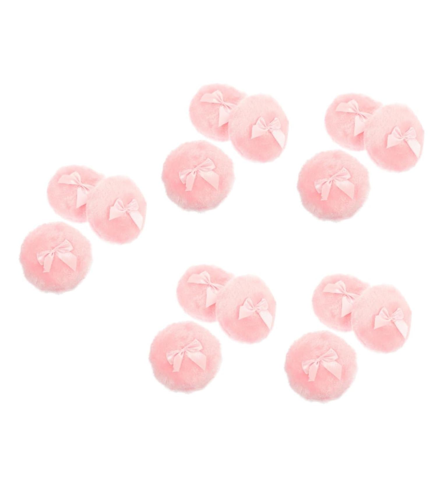 Ipetboom 15pi ces Houppette De Maquillage Avec N ud ponge Douce Et Confortable Pour Poudres Corporelles Id ale Pour Adultes 10x10x3cmx5pcs rosex5pcs - Buy Online on GoSupps.com