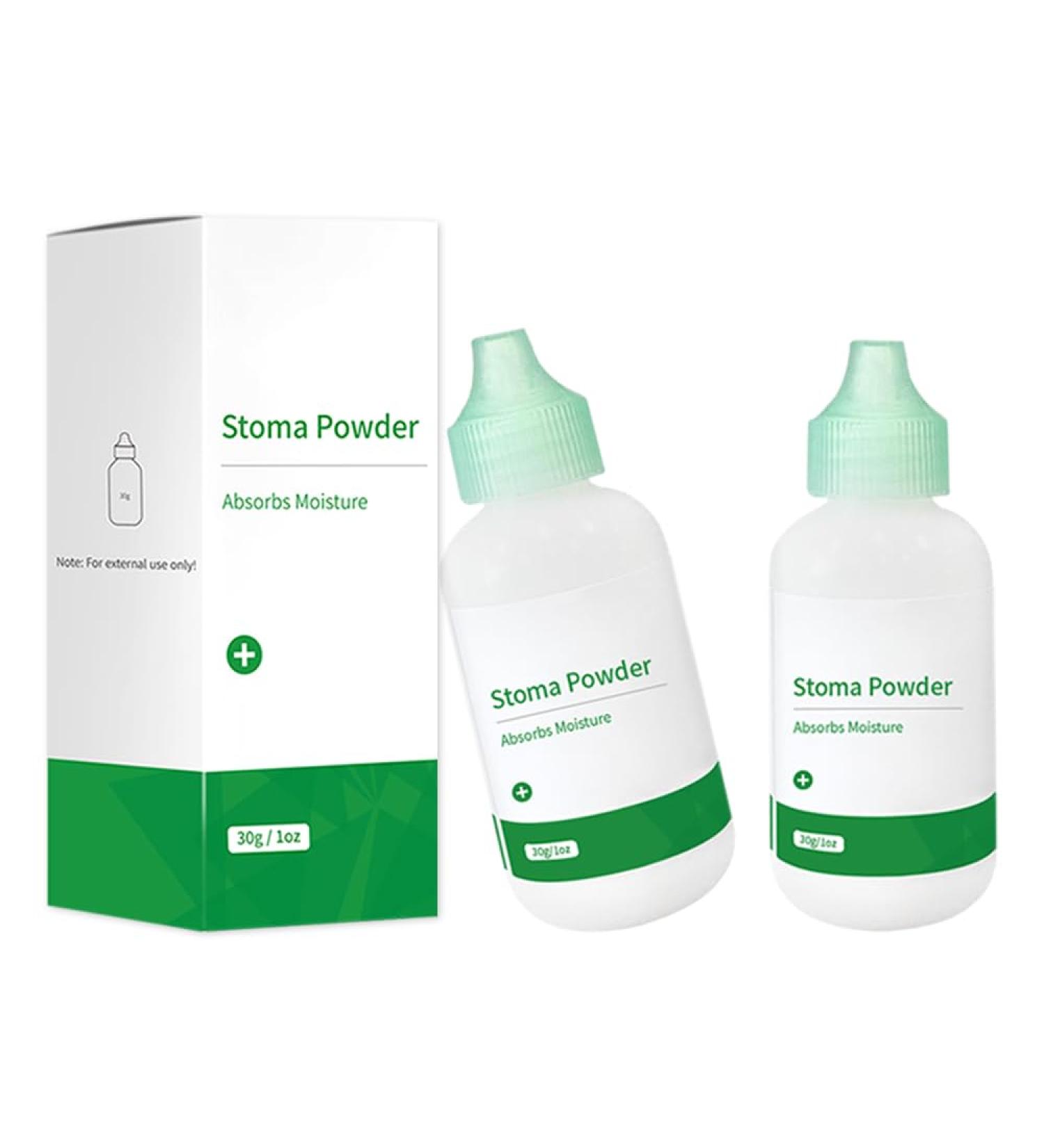 Stoma Powder - Medical Protective Skin Barrier Powder for Ostomy Care | 1oz (2 Bottles) - Best Supplies for Skin Protection - Buy Online on GoSupps.com