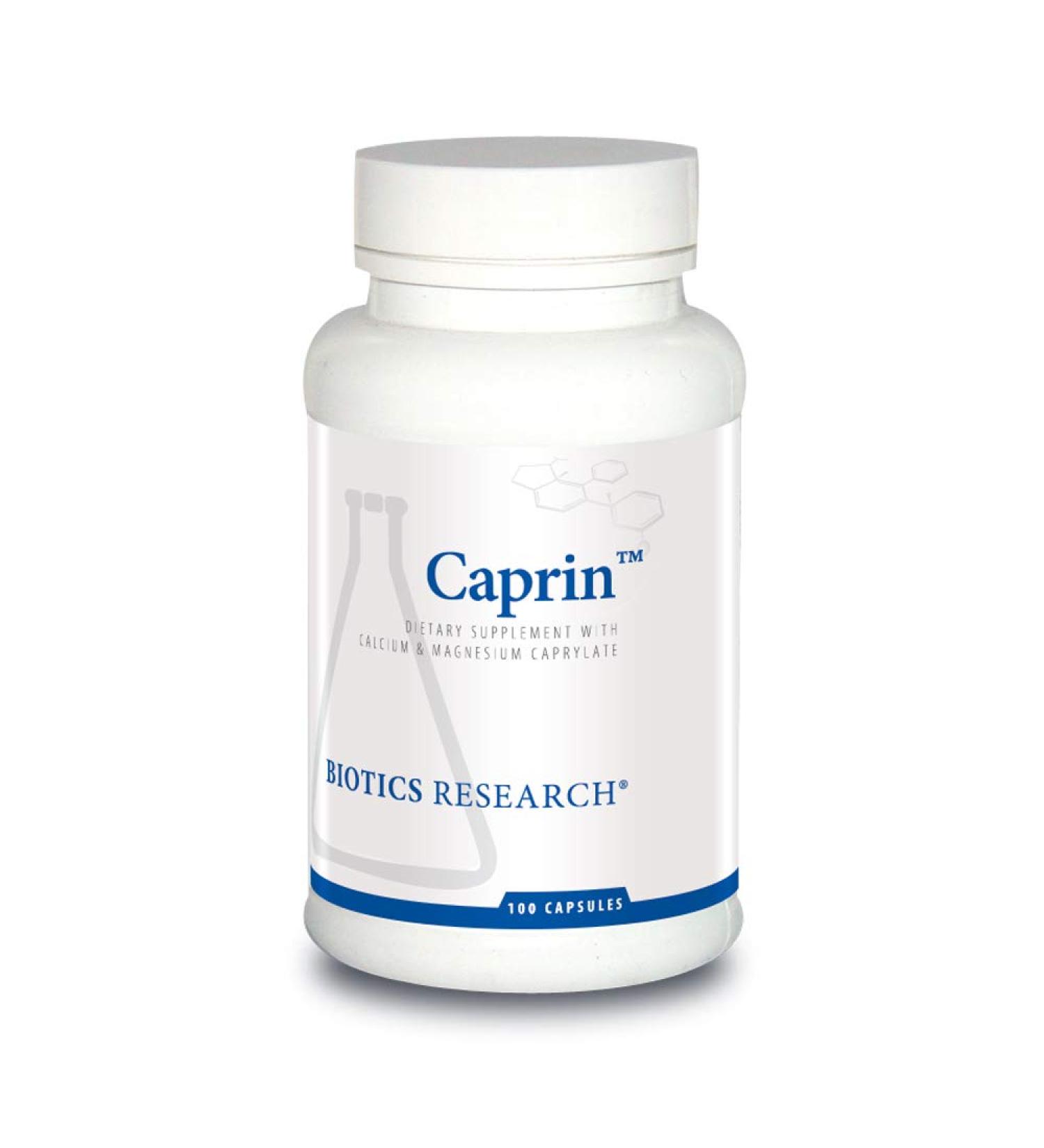 Biotics Research Caprin Caprylic Acid 1200mg - Gastrointestinal Support with Calcium & Magnesium for Gut Microbial Balance - 100 Caps - Buy Online on GoSupps.com