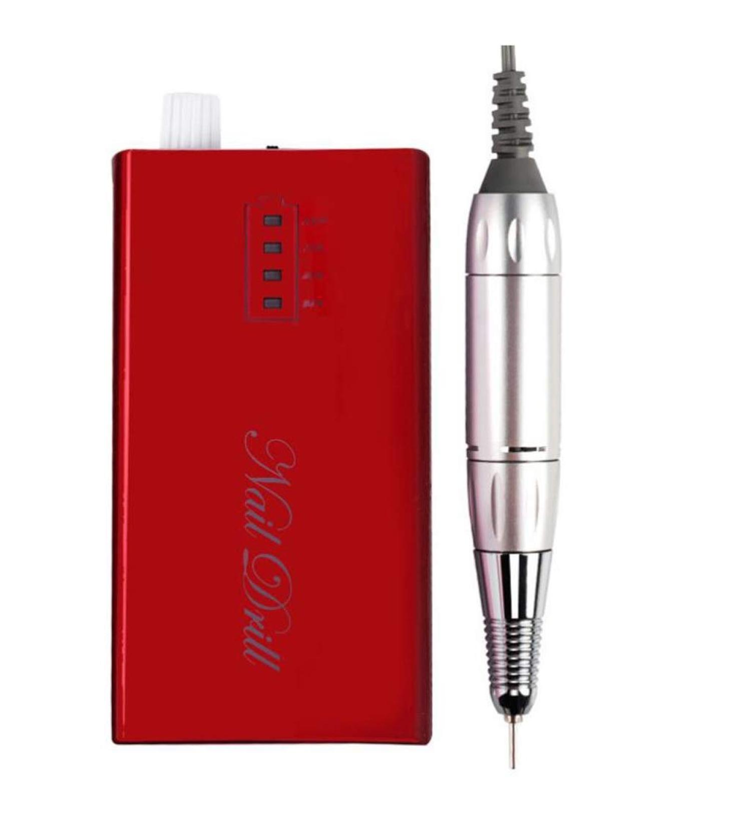 Nail Drill - Nail Drill Machine 30000RPM Professional Nail Drill Rechargeable Electric Efile Nail Drill for Acrylic Nails Gift for Women Home and Salon Nail Buffer Ma Red - Buy Online on GoSupps.com