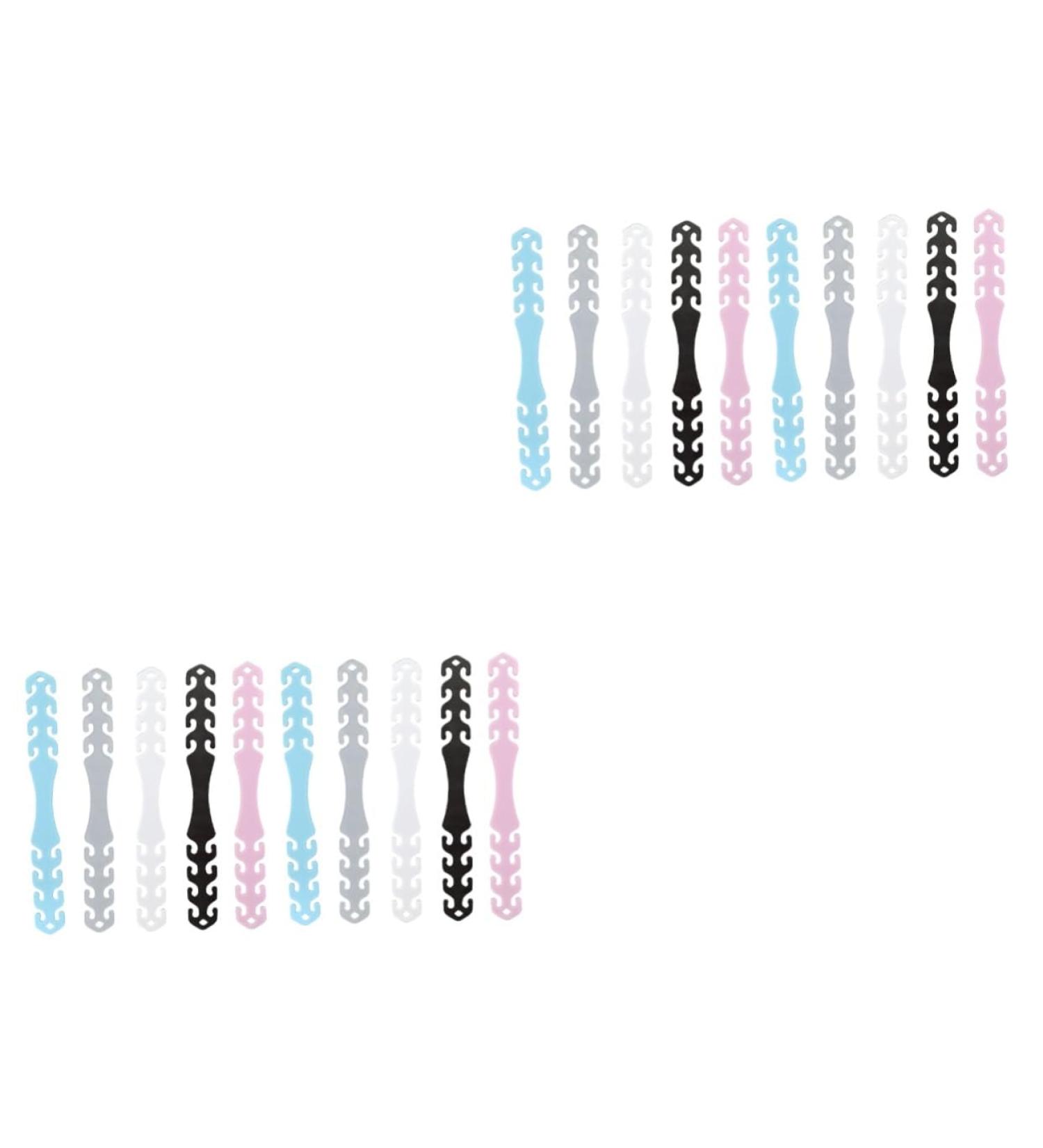 Minkissy 20 Stk Mask Ear Rope Buckle Hooks - Ear Saver Extender for Face Masks | Anti-Strangulation Accessories for Comfort - Buy Online on GoSupps.com