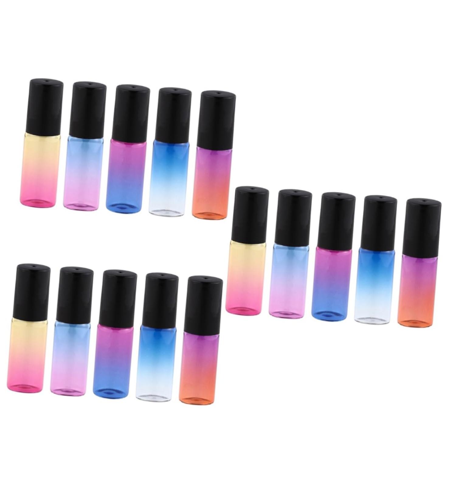 FRCOLOR 15 Pcs Refillable Essential Oil Roller Bottles - Travel-Friendly Aromatherapy & Makeup Rollers - Buy Online on GoSupps.com