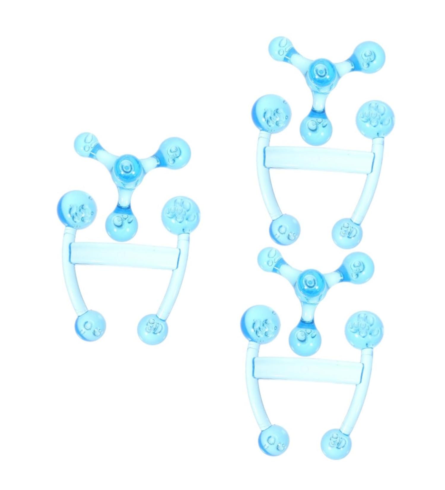 Minkissy 6pcs PVC Button Massager Tool for Neck and Shoulders - Blue | International Shipping Available - Buy Online on GoSupps.com