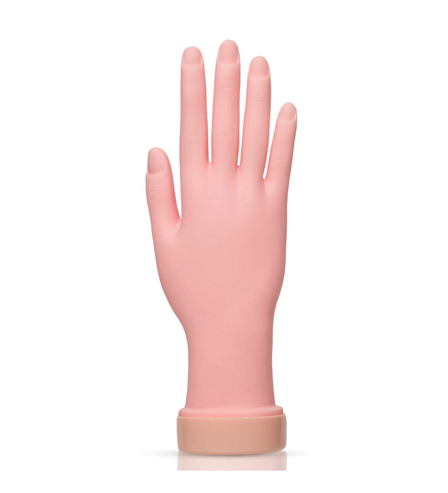 AORAEM Flexible Practice Mannequin Hand for Nail Art Training and Manicure Practice - Buy Online on GoSupps.com