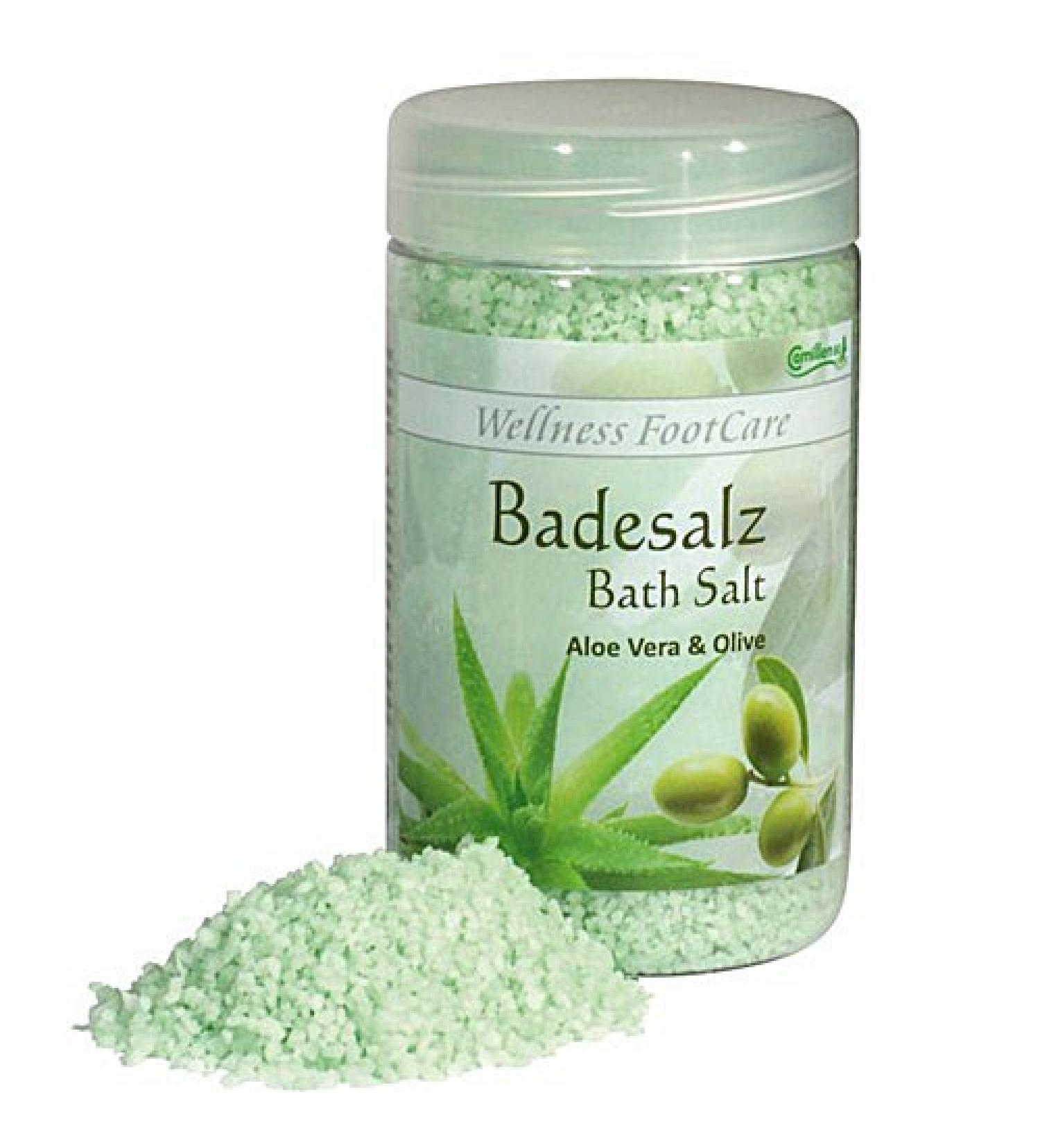Bath Salt Aloe Olive Camomile 60 Foot Bath Wellness Foot Care with Aloe Vera and Olive Oil 350 g