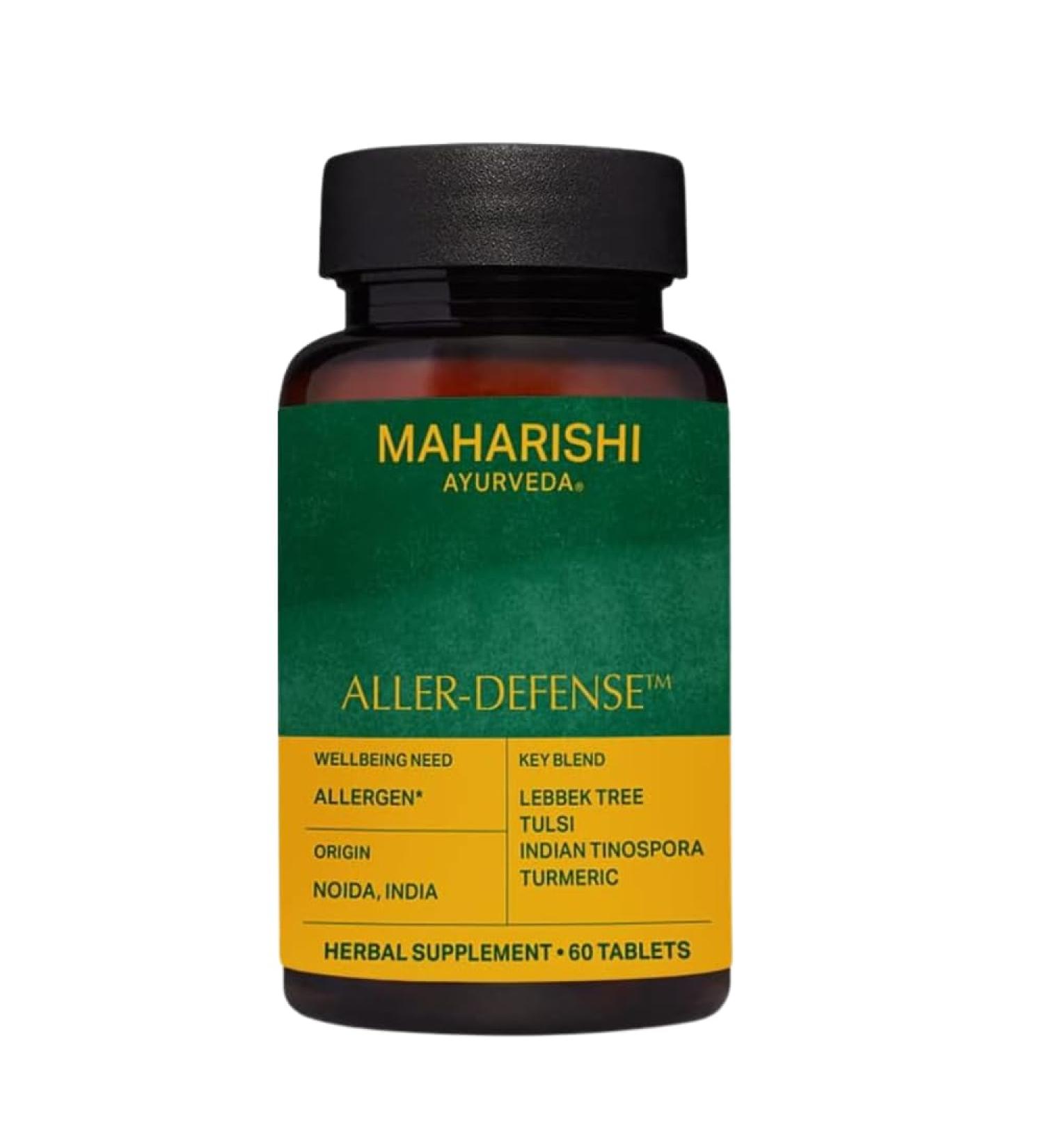 Maharishi Ayurveda Aller-Defense Herbal Supplement - 60 Tablets | Supports Natural Immunity & Manages Allergens | Eliminates Toxins & Balances Immune System - Buy Online on GoSupps.com