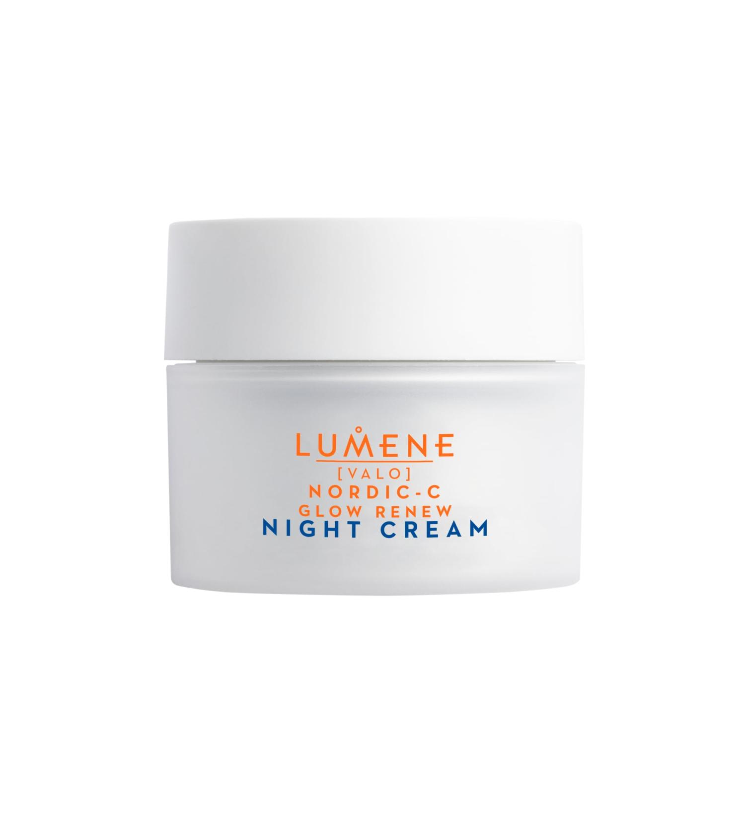 Lumene Nordic-C VALO Vitamin C Glow Renew Night Cream 50ml - Overnight Bright Sleeping Cream New Improved Formulation NEW IMPROVED FORMULA Night Cream - Buy Online on GoSupps.com