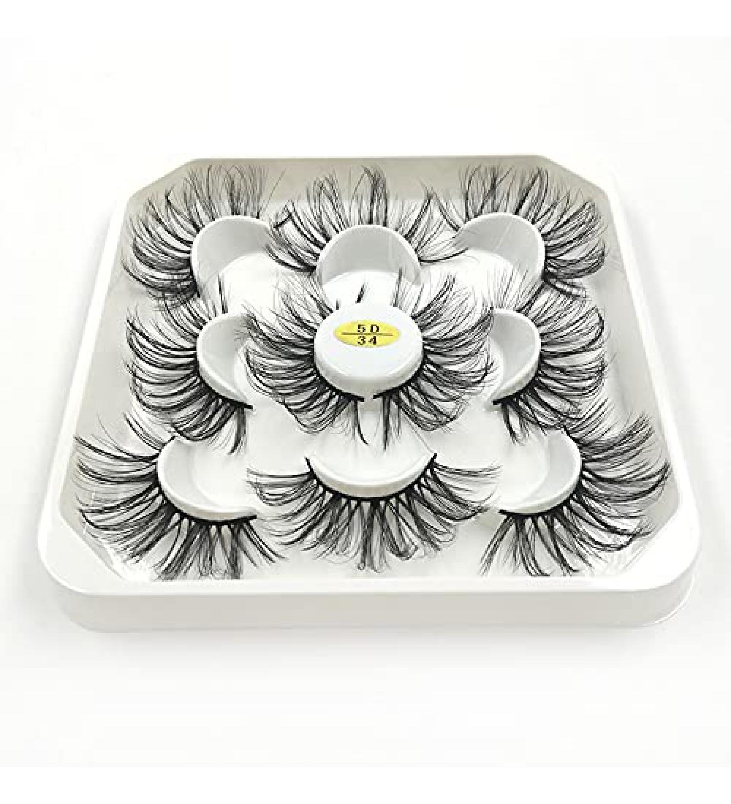 HBZGTLAD Wholesale 5 Pairs 25mm 3D Fluffy False Eyelashes - Natural Faux Mink Strip with Exquisite Packaging (3D-41) | Shop Now for International Shipping - Buy Online on GoSupps.com