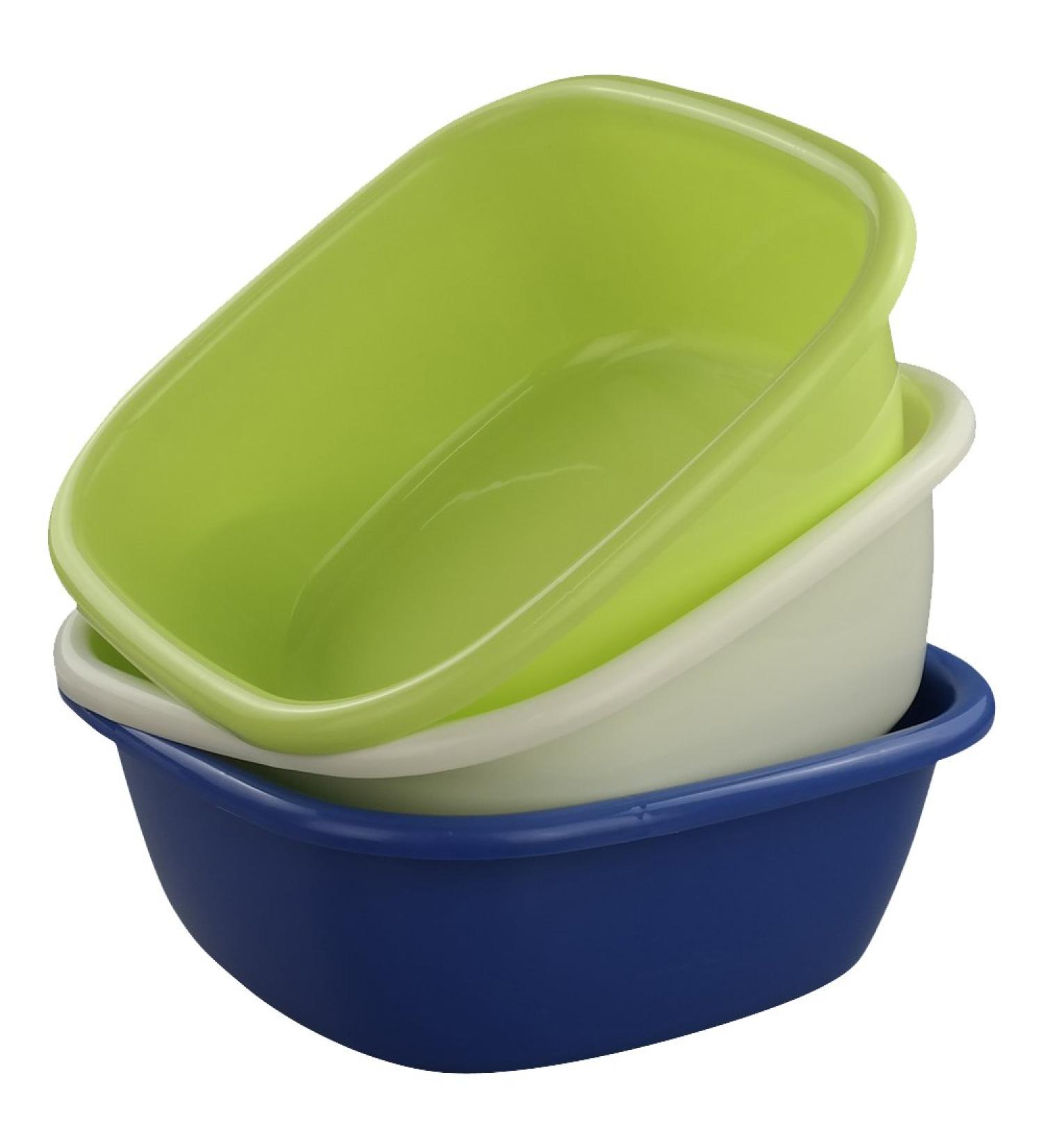 Doryh Plastic Wash Basin Small Dish Pans 8 Quart 3 Packs - Buy Online on GoSupps.com