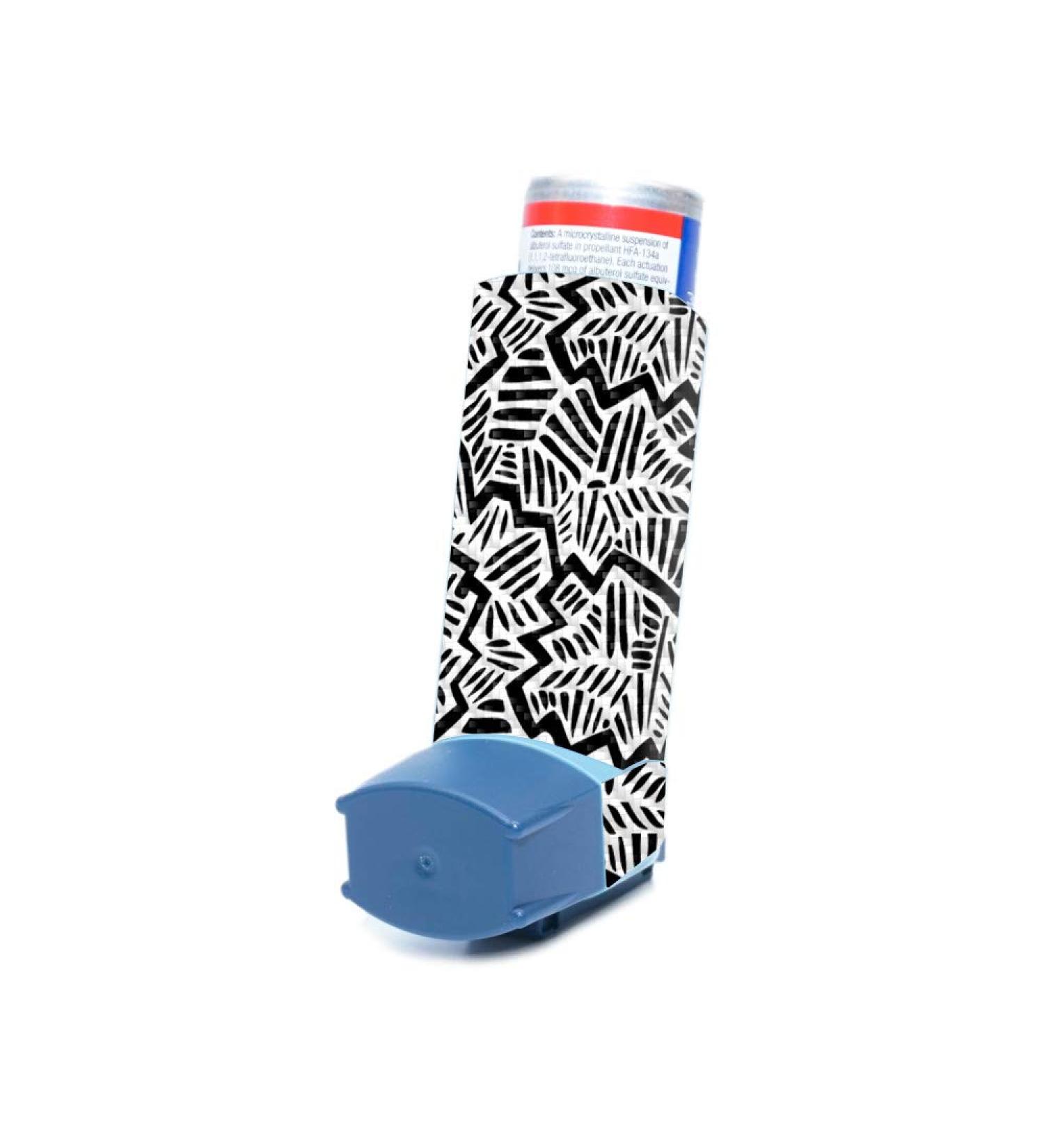 MightySkins Carbon Fiber Skin for Ventolin HFA Asthma Inhaler - Abstract Black | Durable Carbon Fiber Finish | Easy to Apply, Remove, and Change Styles | Made in USA - Buy Online on GoSupps.com